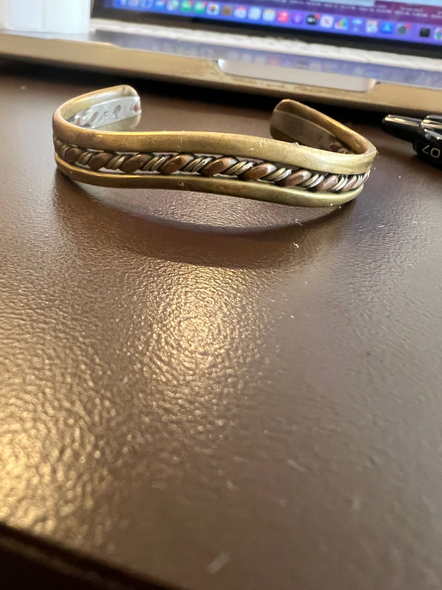 Vintage Brass Cuff Bracelet