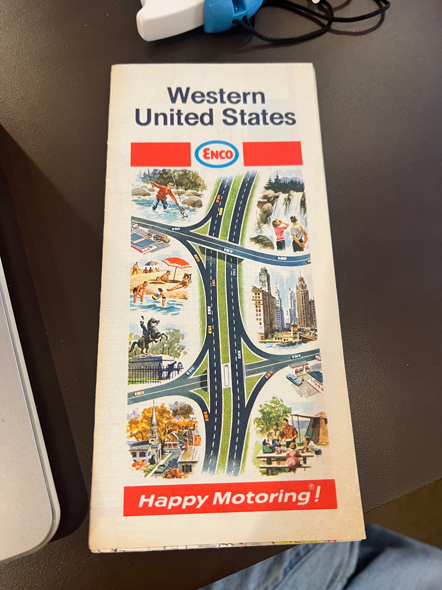 1969 Western United States Enco Map