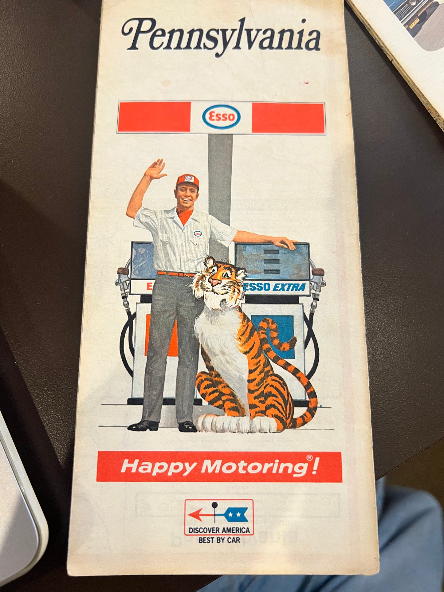 70s Pennsylvania Esso Map
