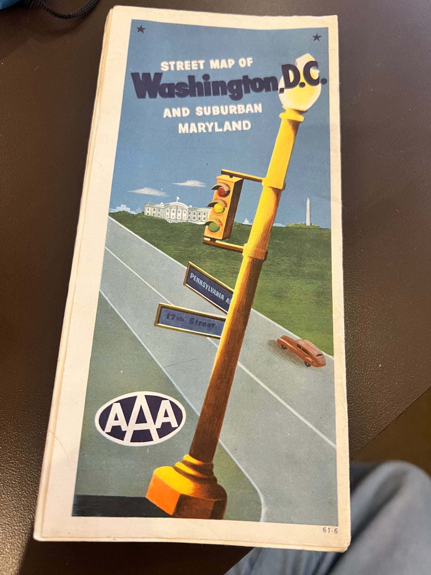 70s AAA Map of Washington D.C. & Suburban Maryland