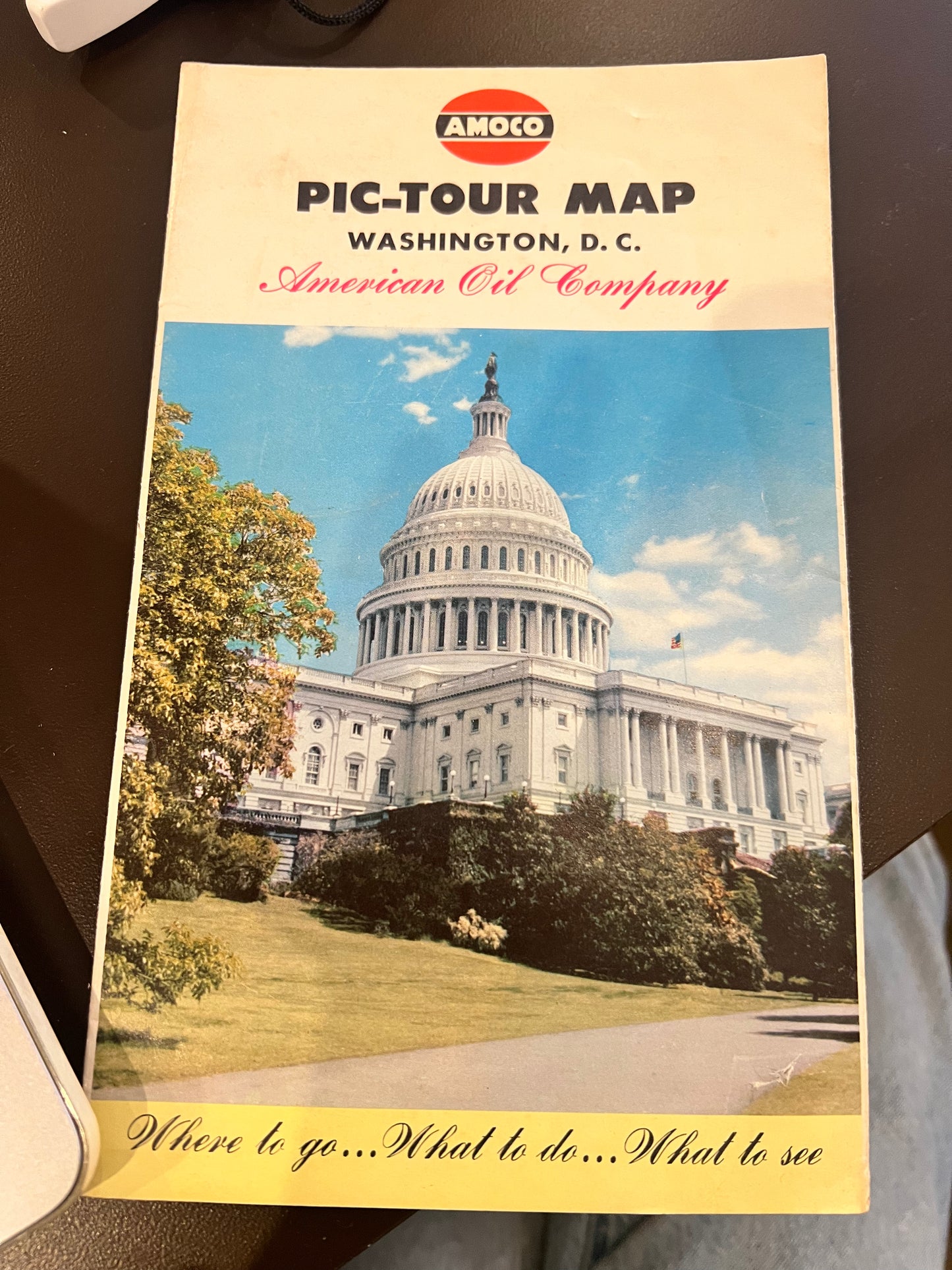 1954 Amoco Pic-Tour Map of Washington D.C.