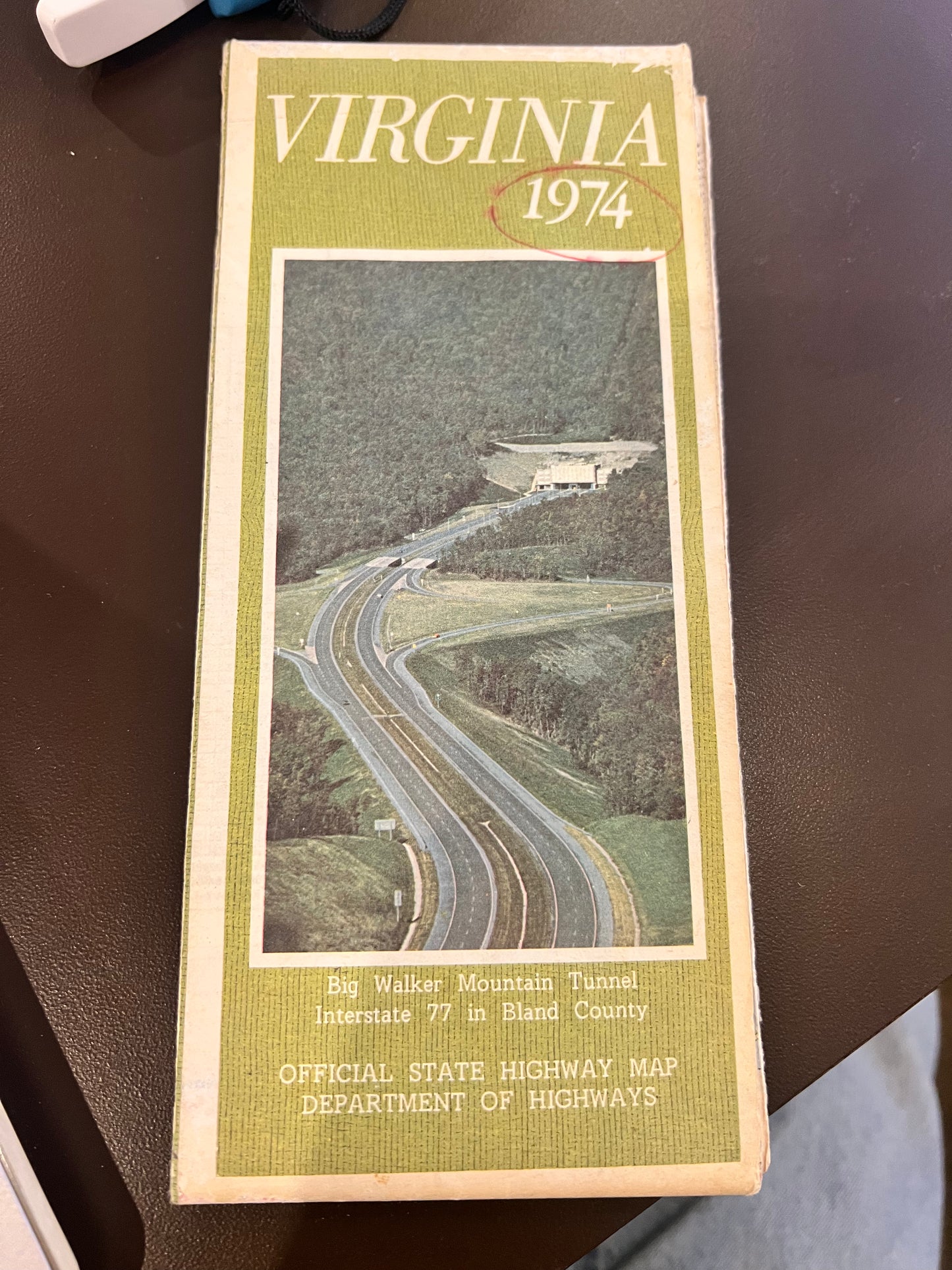 1974 Virginia State Highway Map