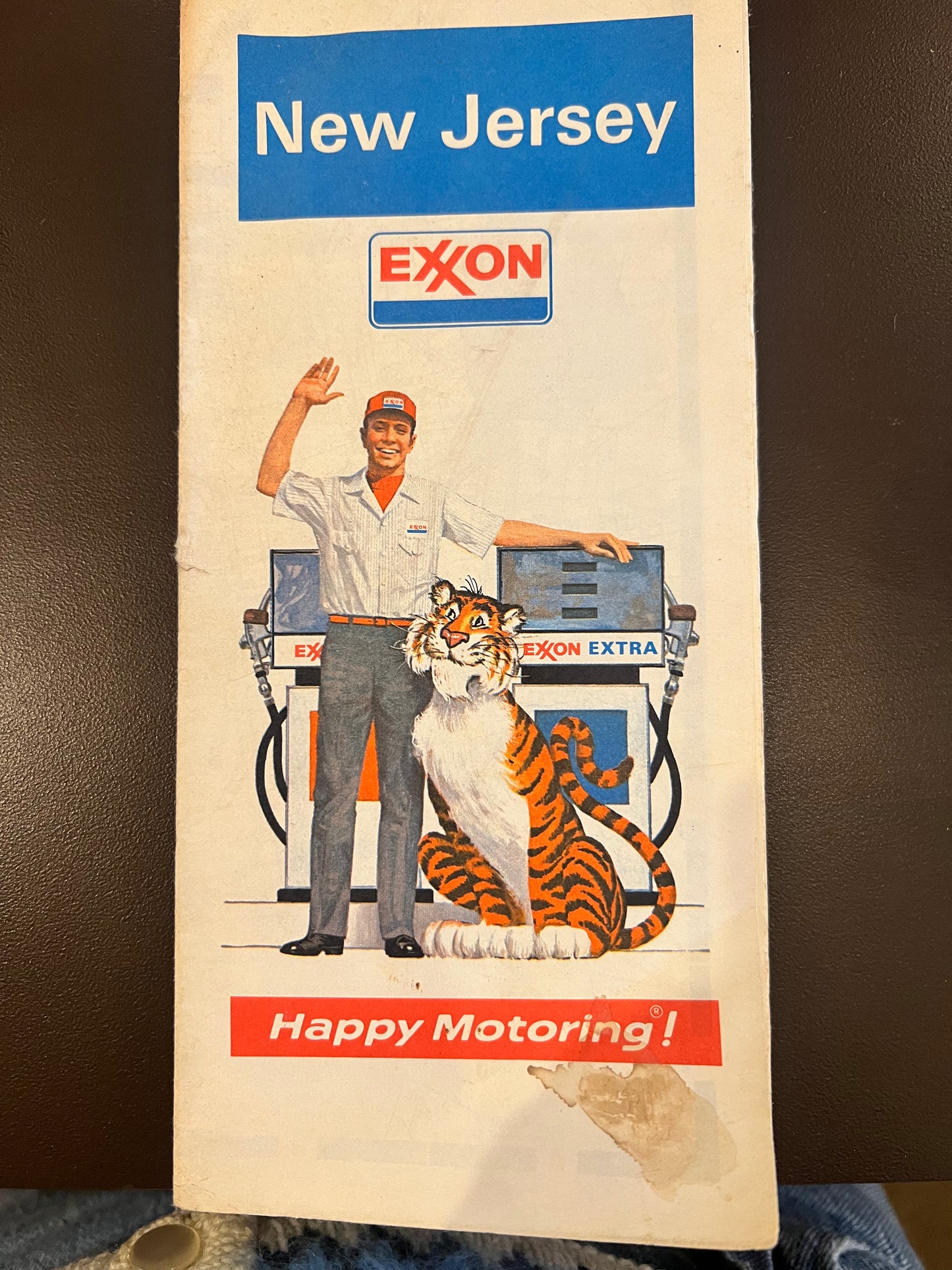 70s New Jersey Exxon Map