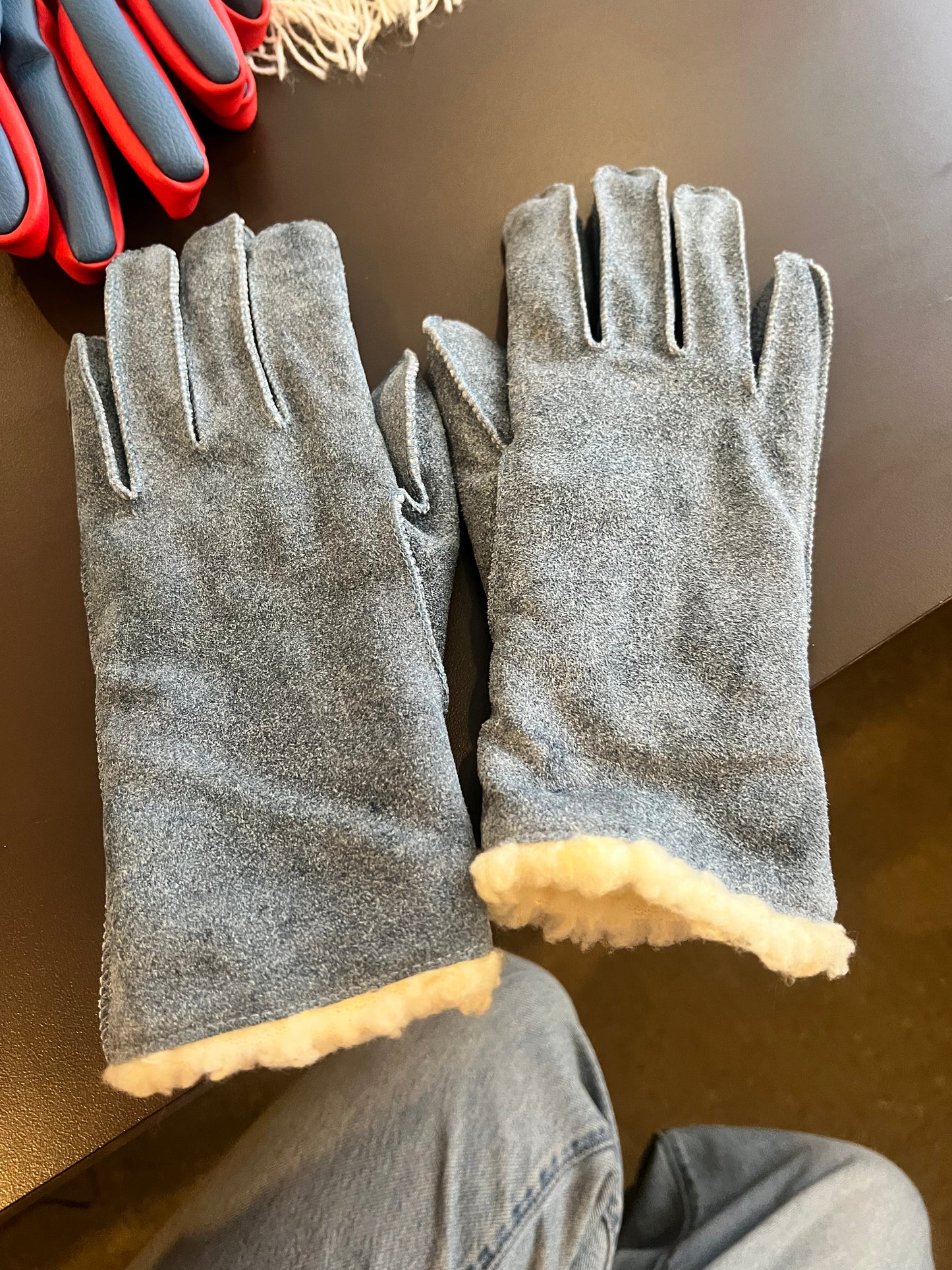 Vintage Lined Leather Gloves