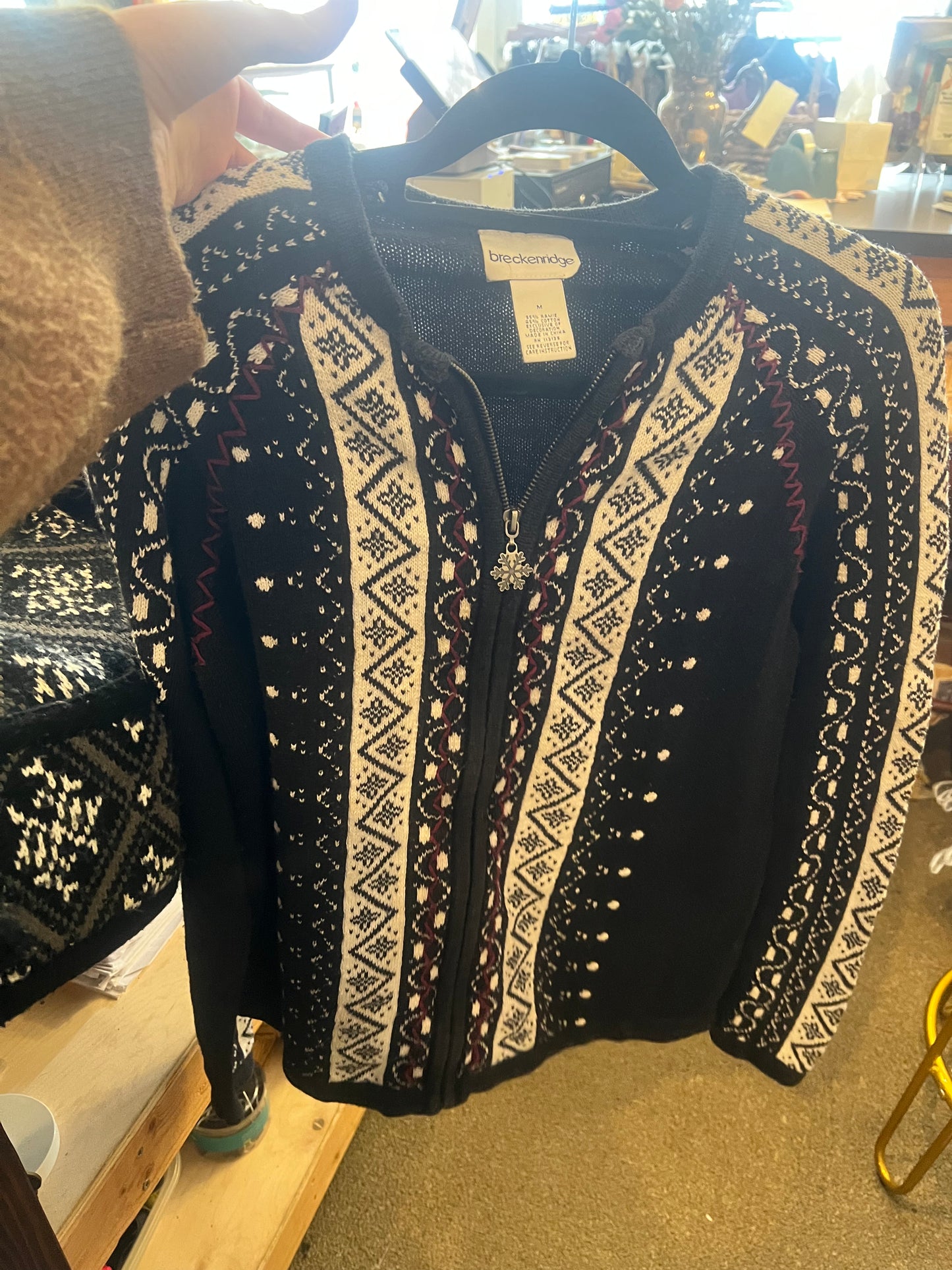 90s Breckenridge Zip Up Sweater