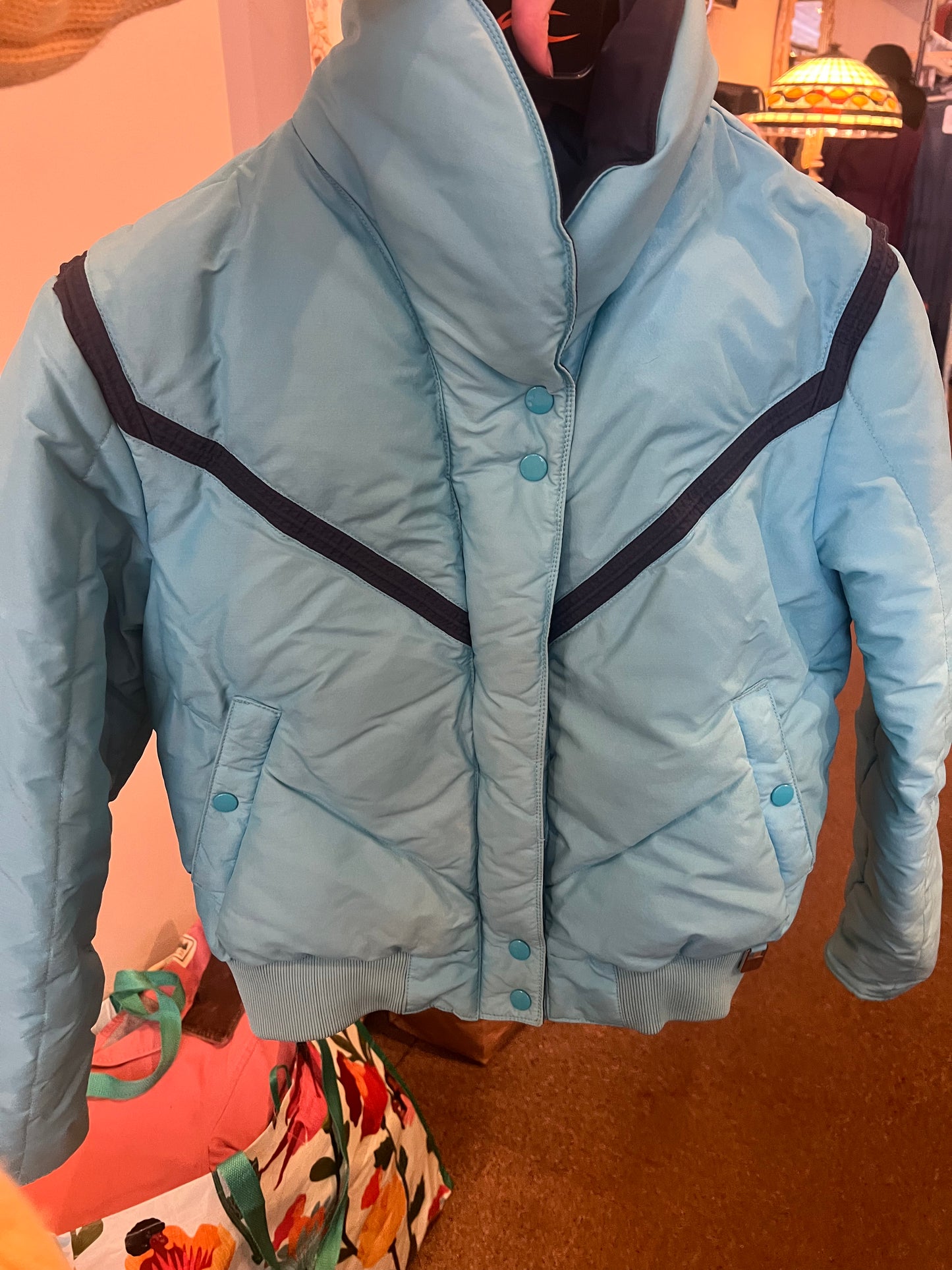 80s Alpha Sportscaster Puffer Ski Jacket