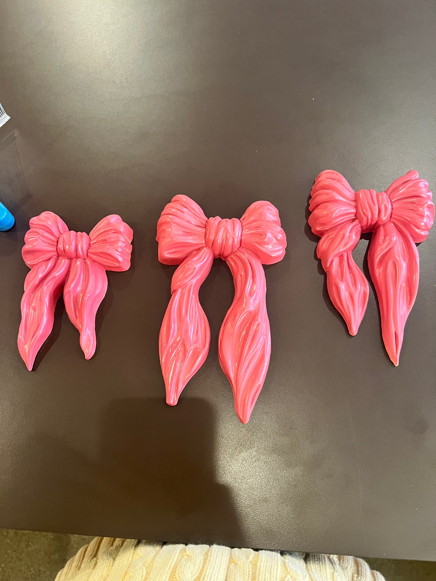 70s/80s Set of 3 Homco Bow Wall Decor