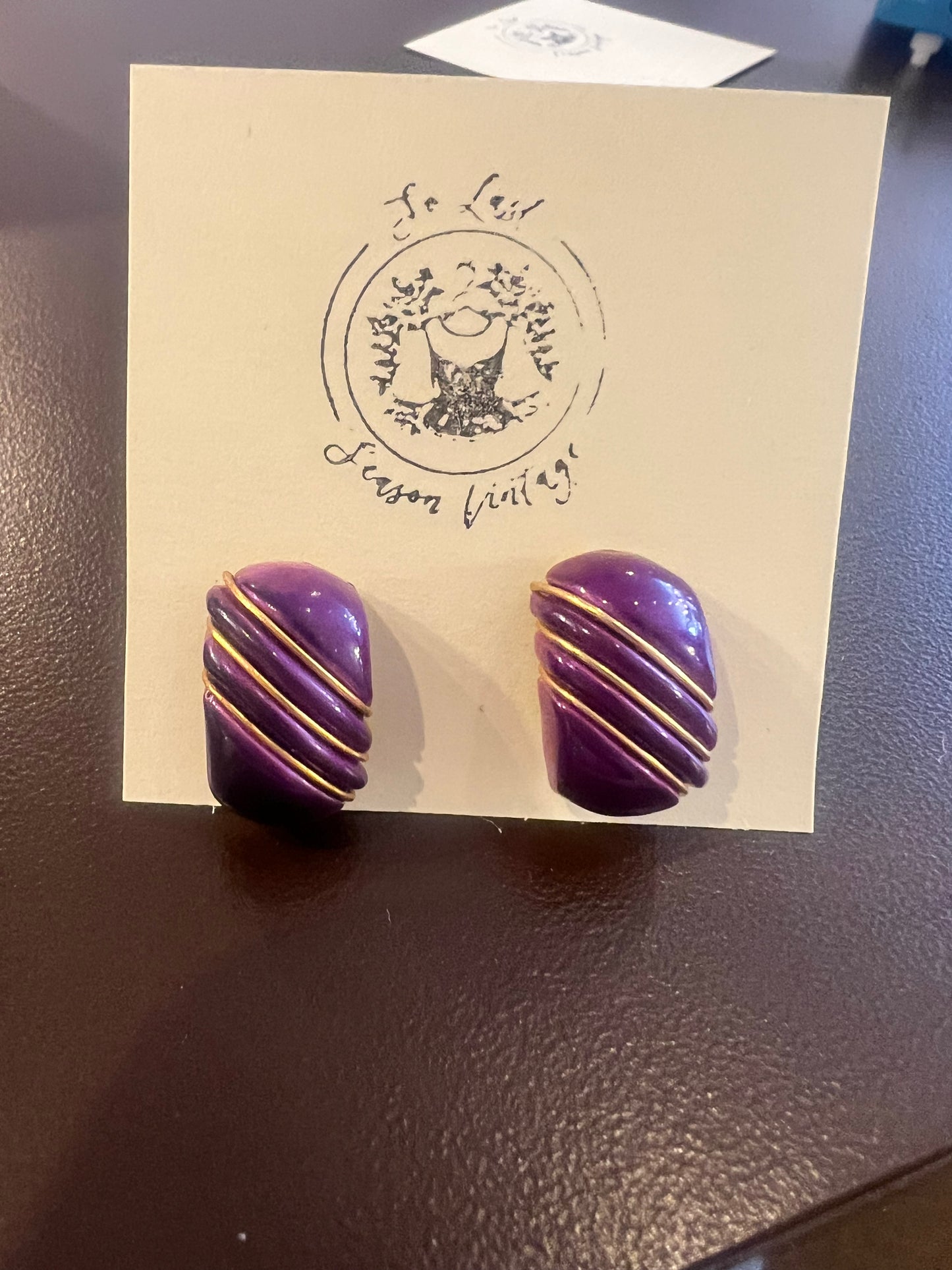 80s Gold Accent Earrings