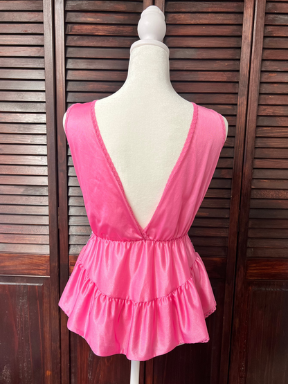 Deep V-Neck Lingerie Top