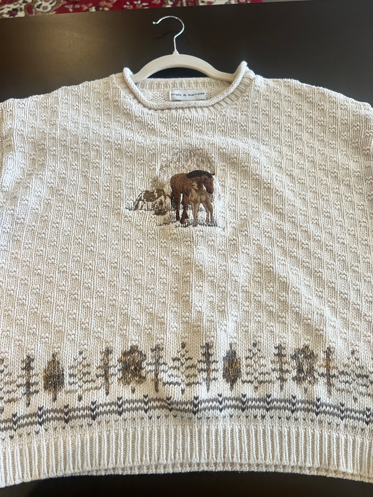 90s Croft & Barrow Horse Sweater