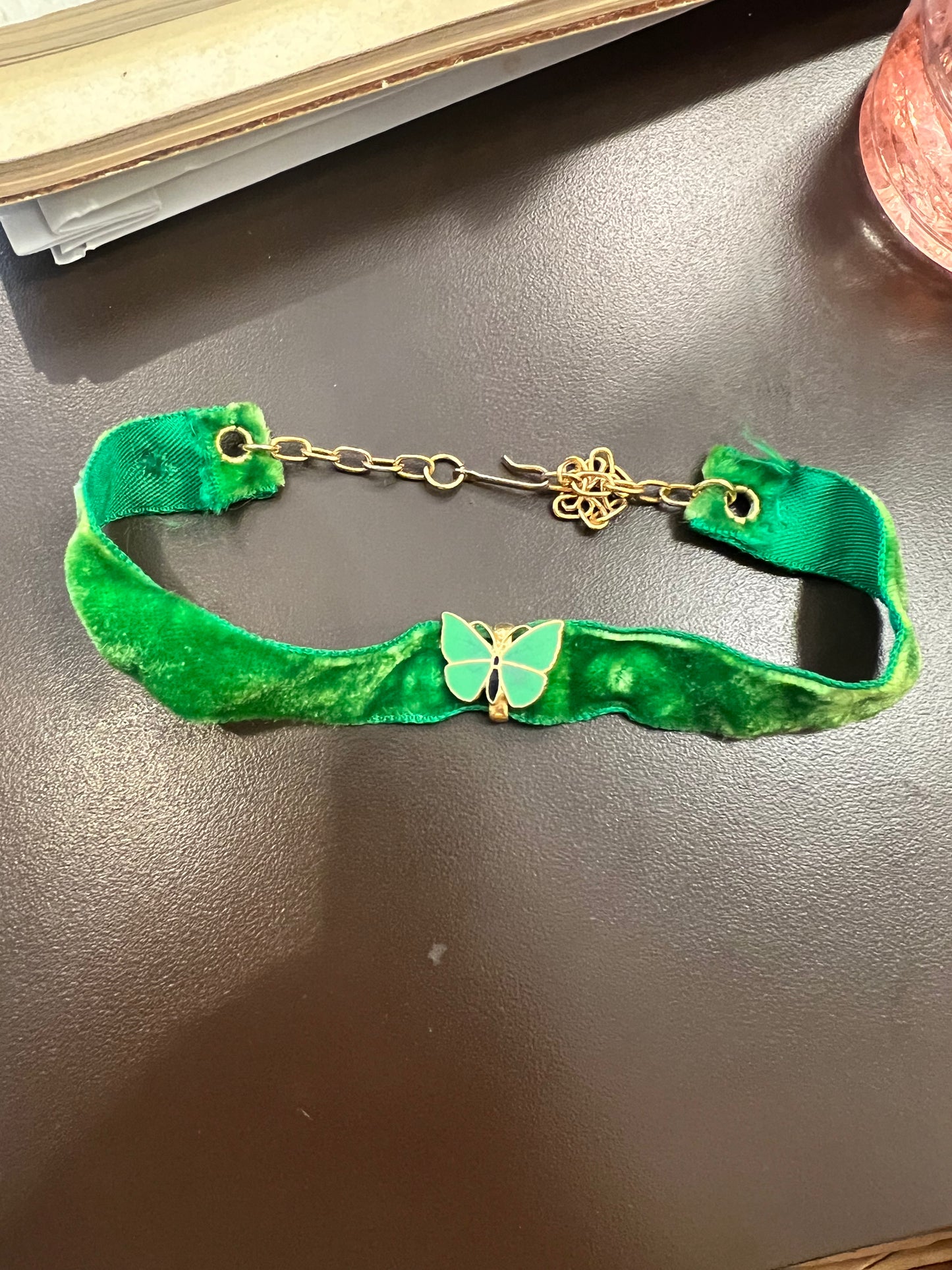 Vintage Velvet Butterfly Choker