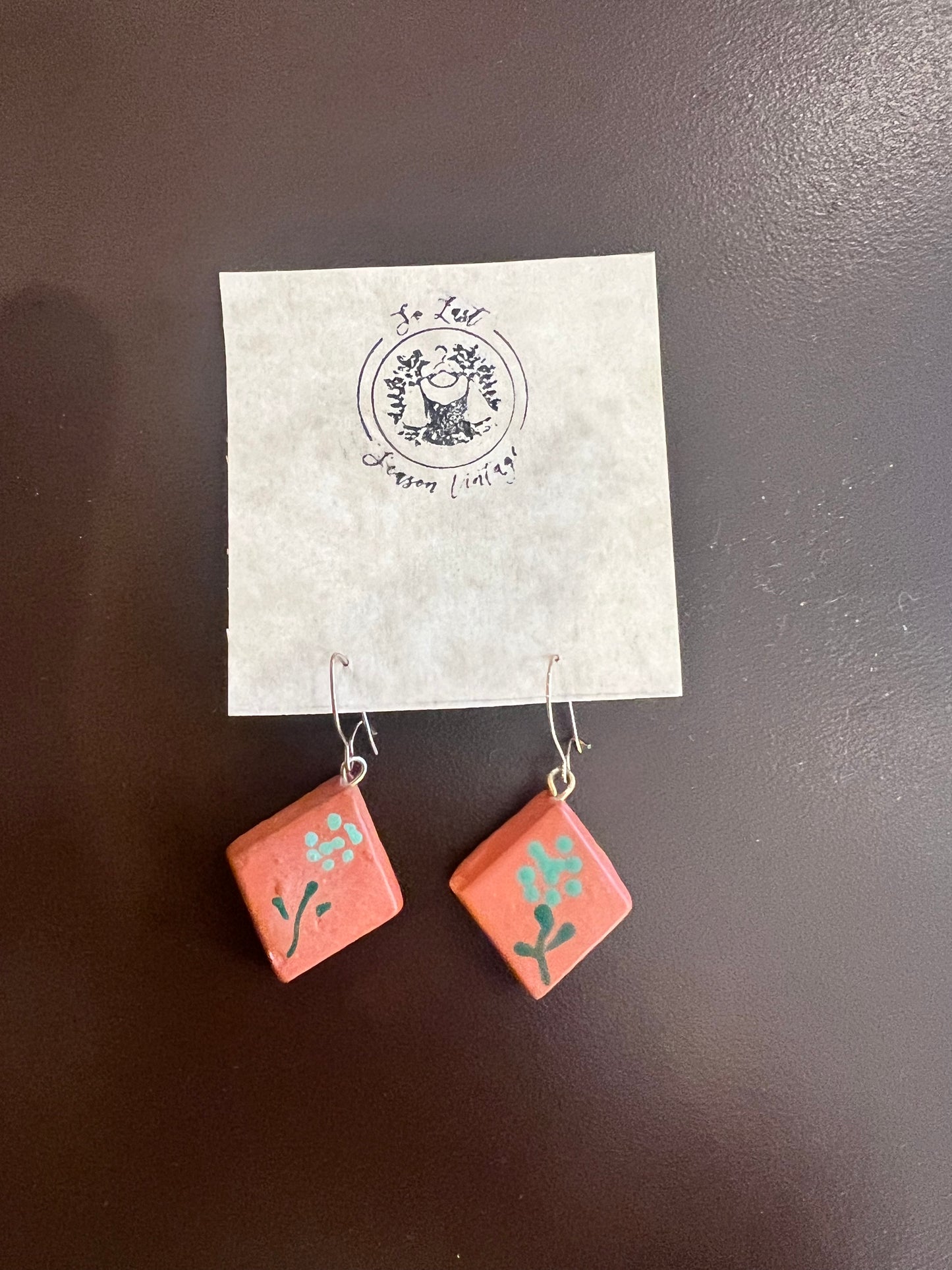 Vintage Clay Earrings