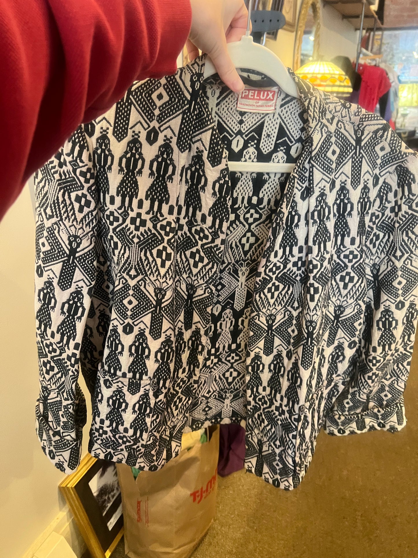 70s Pelux Hand Woven Coat Blazer
