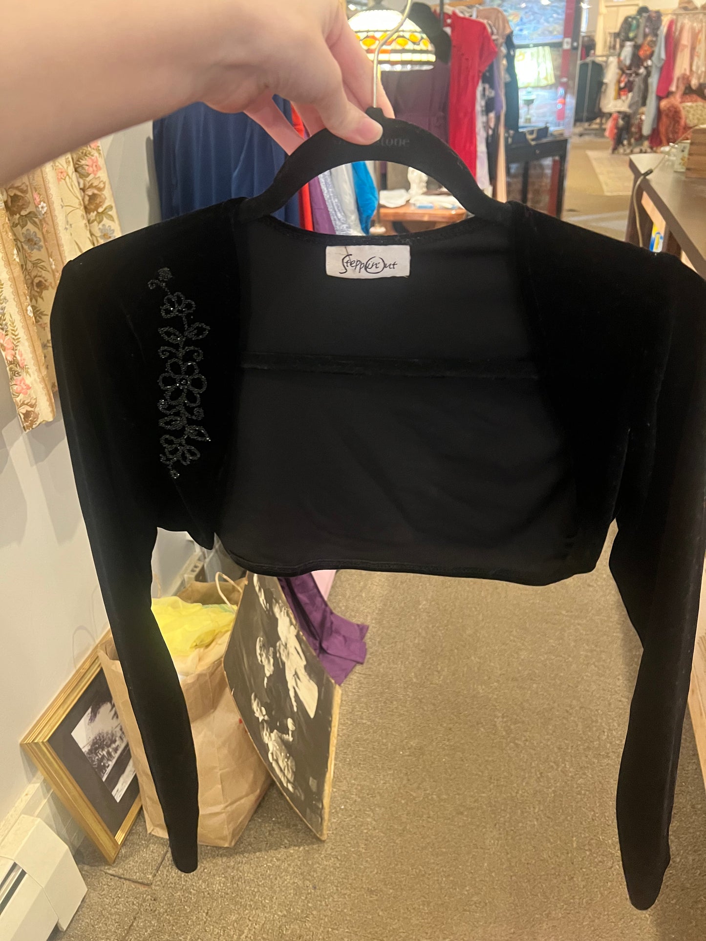 90s Steppin Out Velvet Shawl