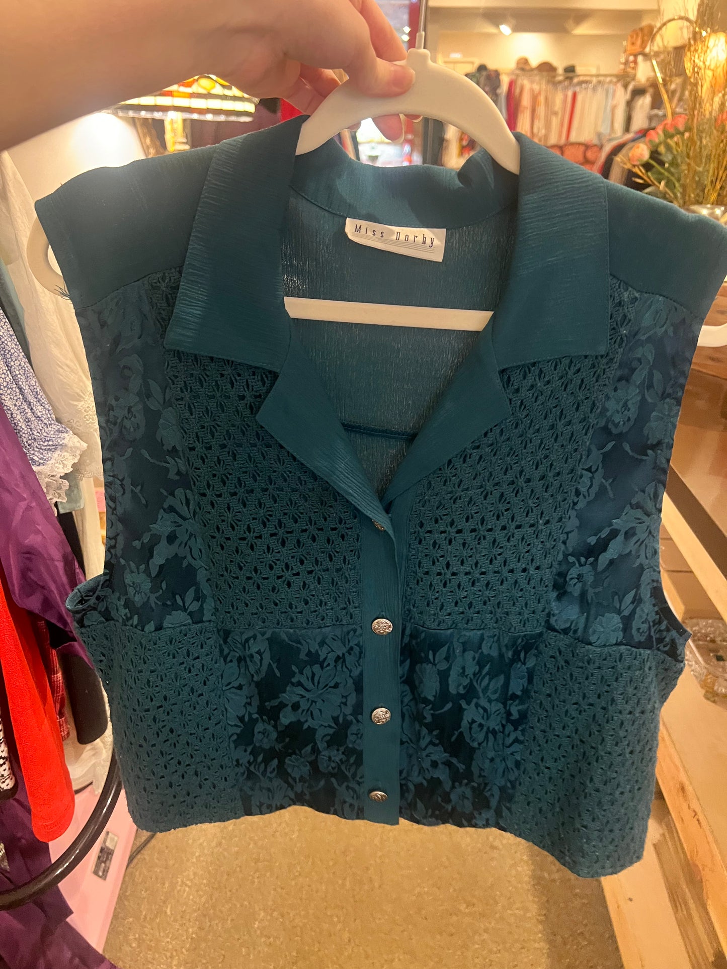 80s Miss Dorby Vest Top