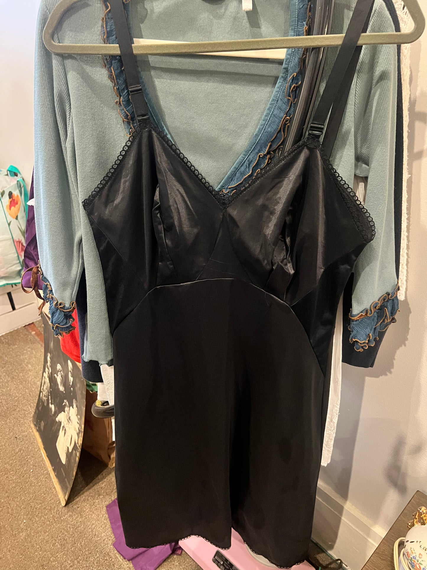 60s Satin Slip Dress