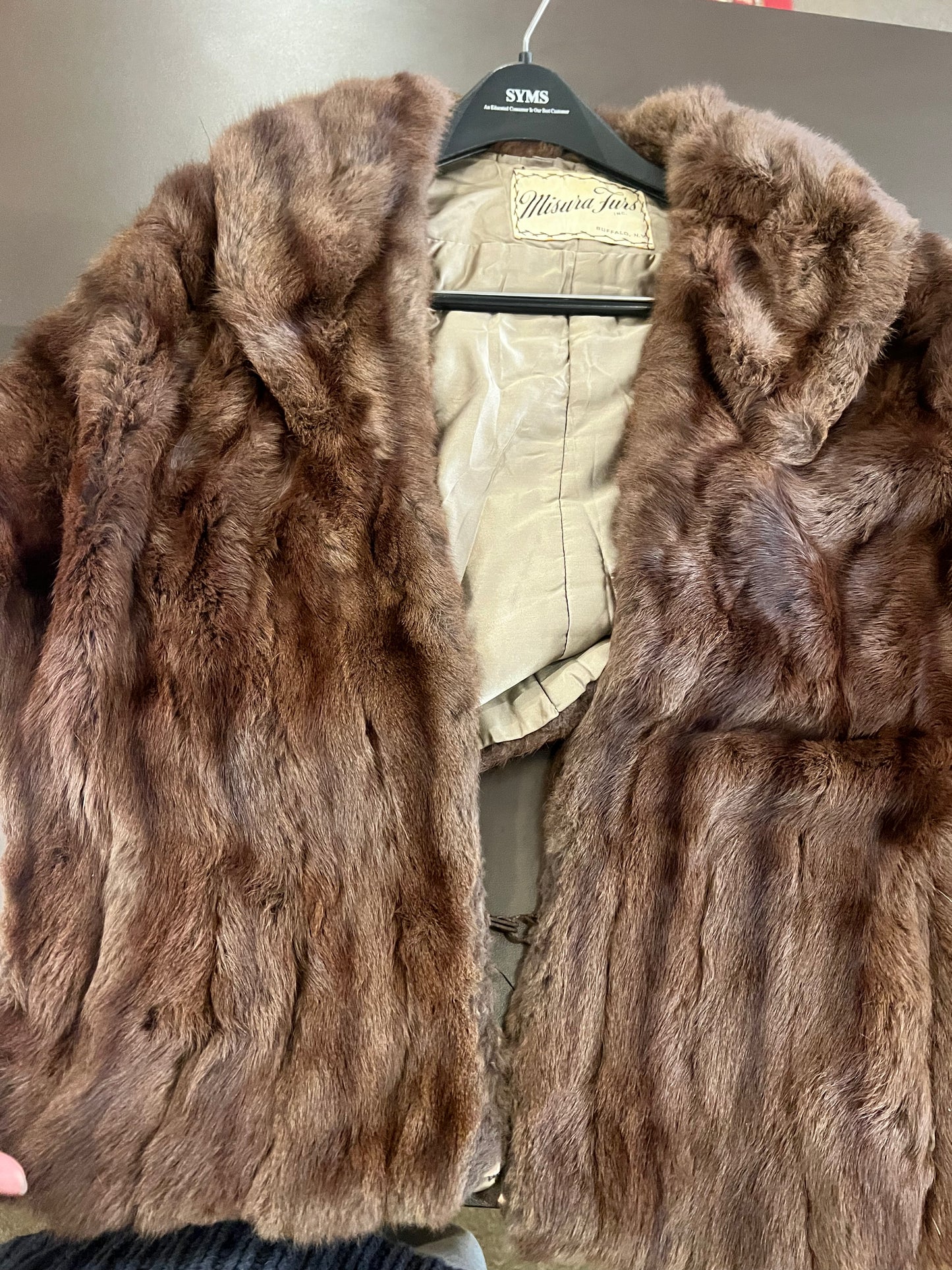 50s Misura Furs Mink Fur Stole Shawl