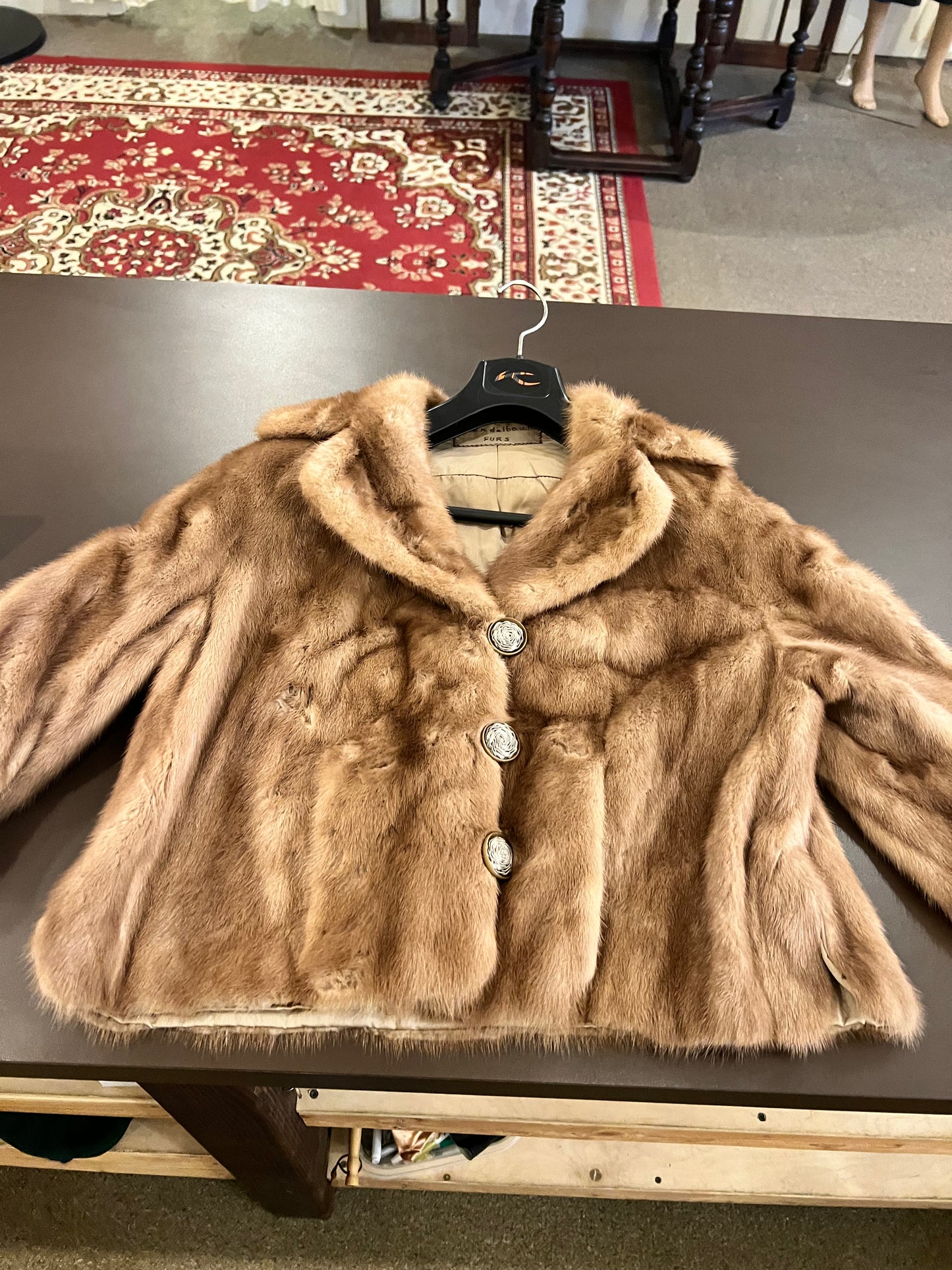 50s/60s Autumn Haze Natural Mink Fur Coat
