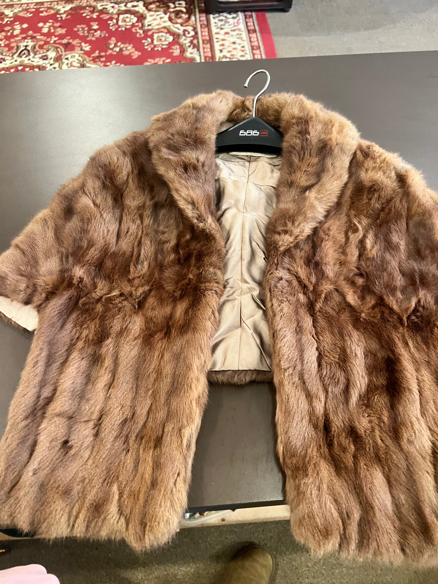 50s Artistic Fur Shop Fur Stole Shawl