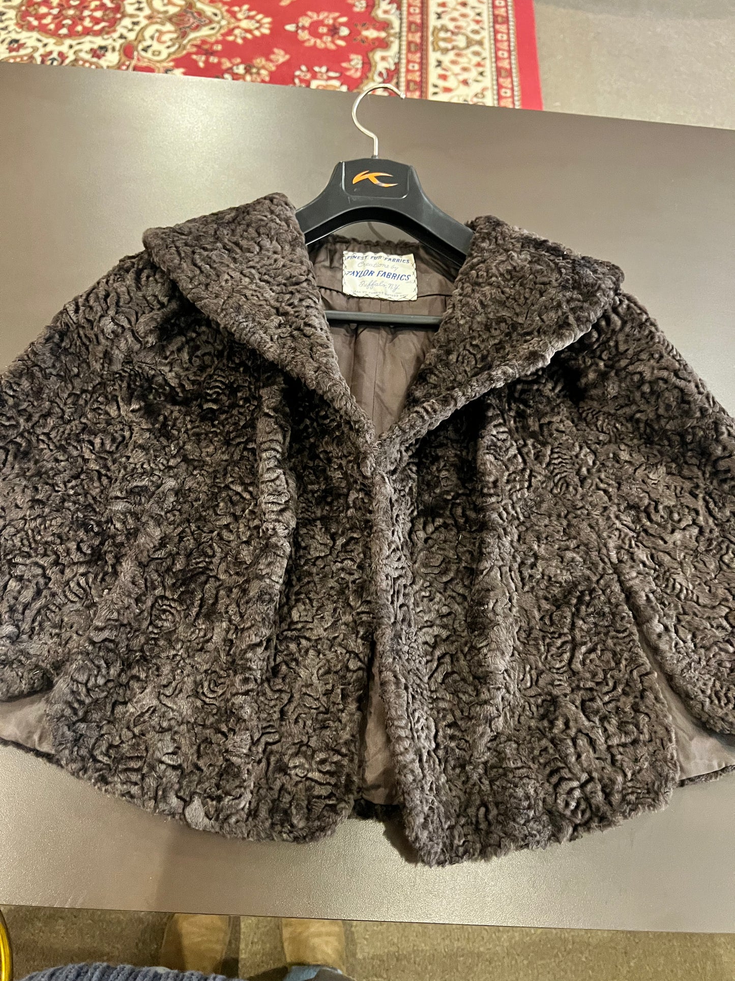 50s/60s Faux Fur Persian Lamb Cape