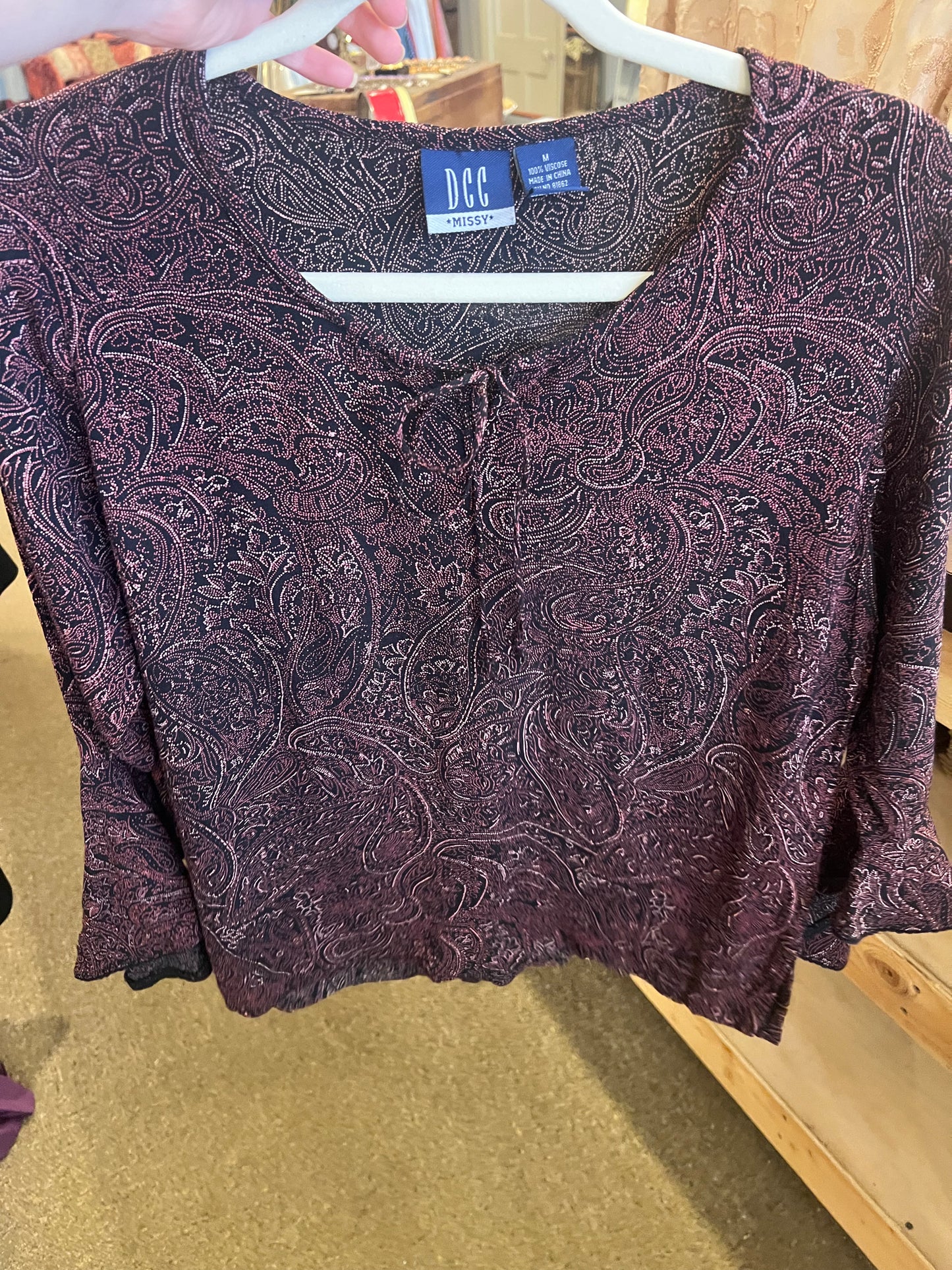 90s/2000s DCC Missy Paisley Top