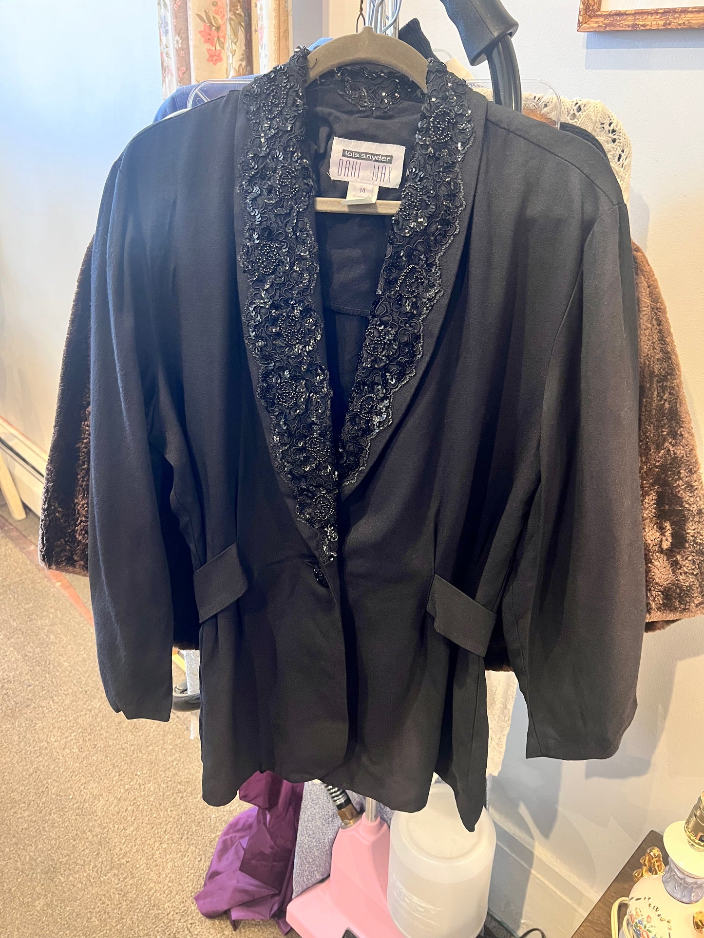 80s Lois Snyder Dani Max Embellished Blazer