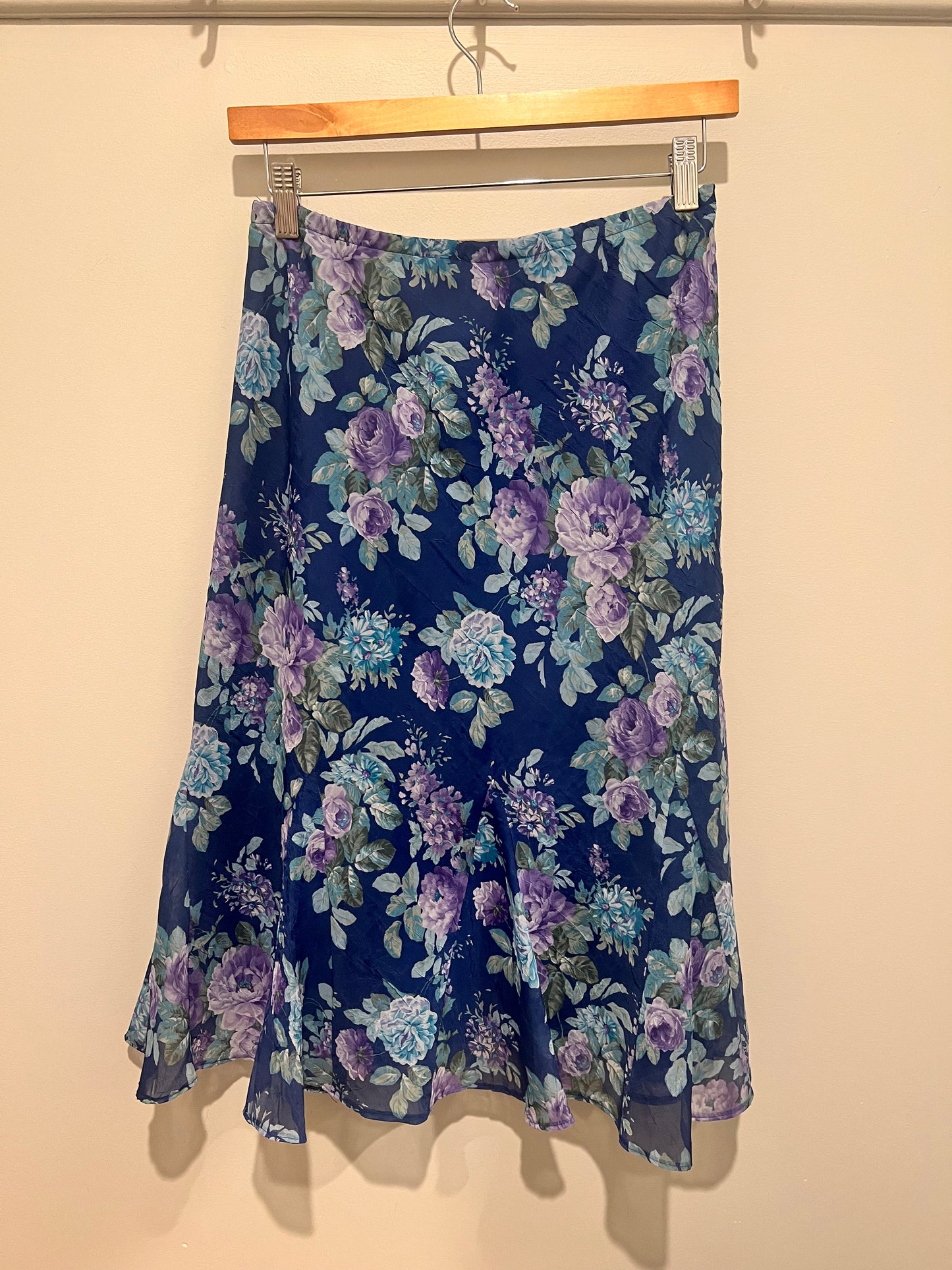 80s/90s Karin Stevens Floral Skirt