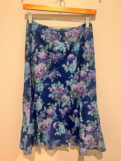 80s/90s Karin Stevens Floral Skirt