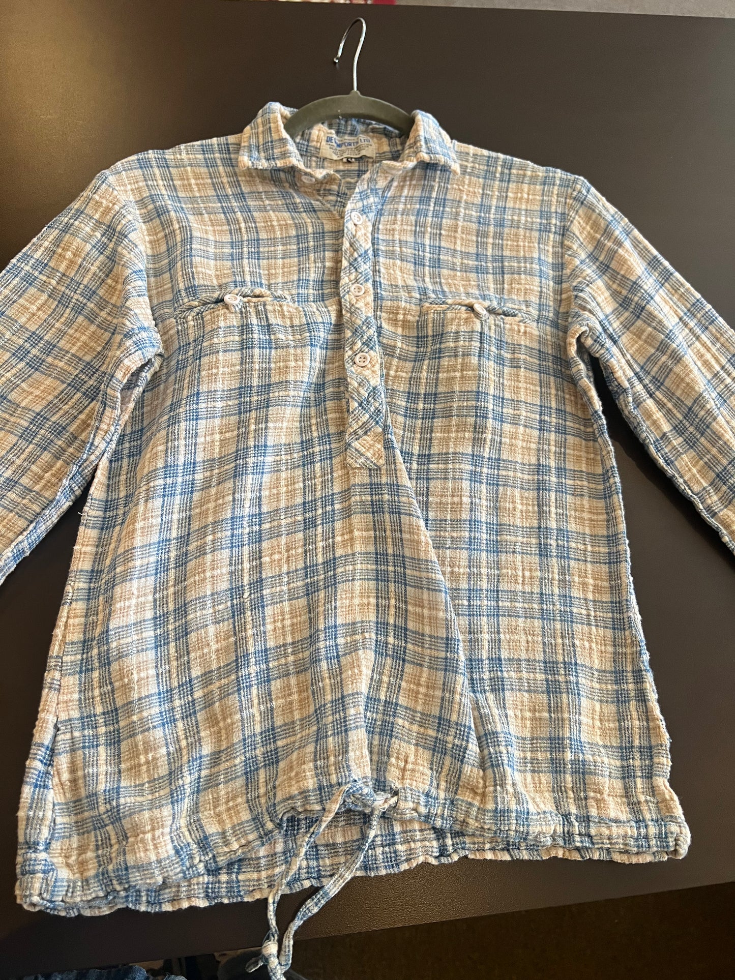 1960s/70s Dev Imports Flannel Top