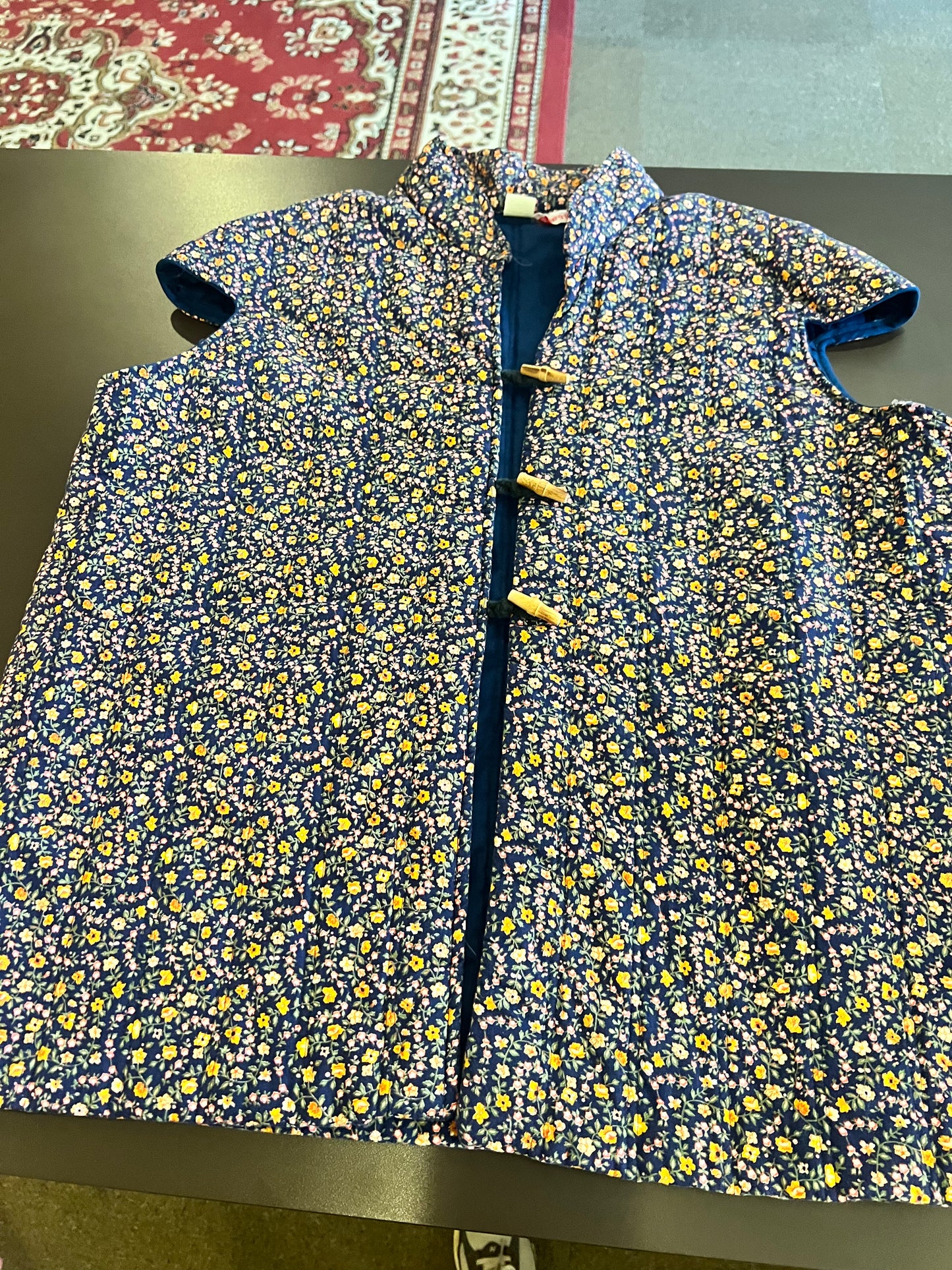 1980s Young Stuff Floral Cap Sleeve Vest