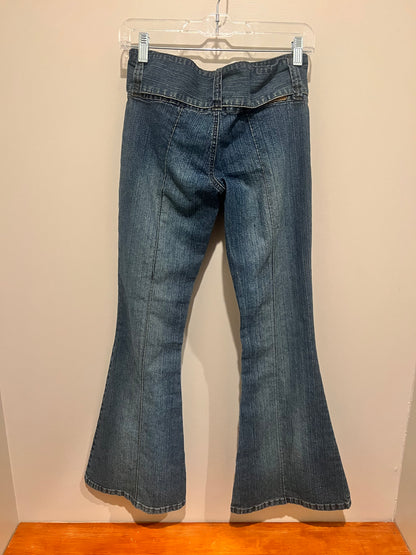 2000s Mudd Jeans w/ Silver Buckle Belt