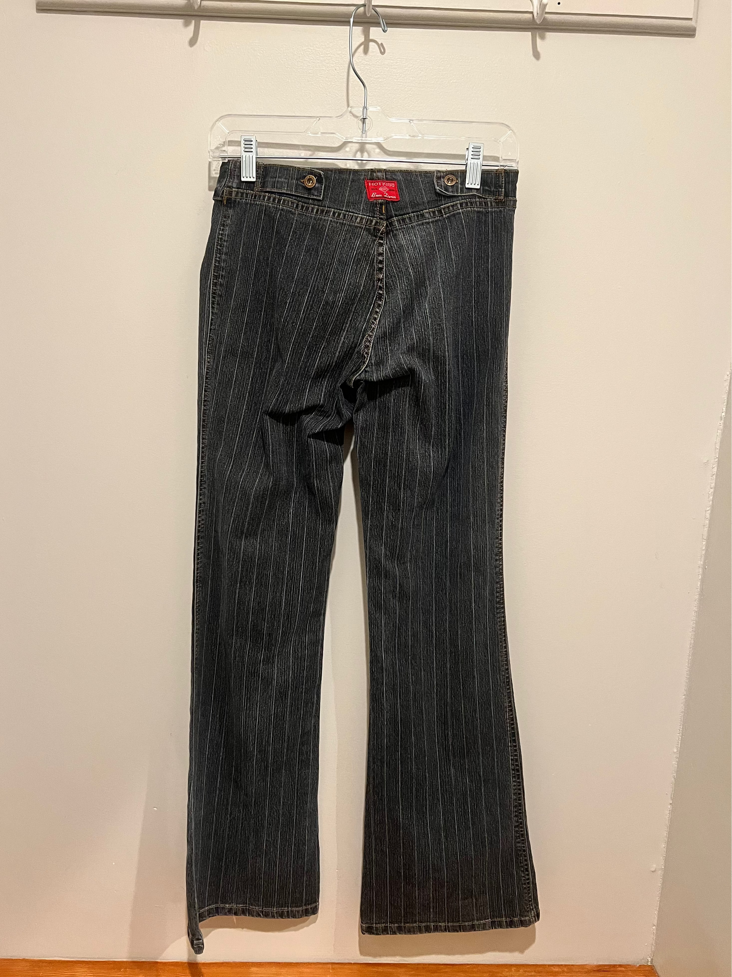 2000s Hot Kiss Stripe Jeans w/ Built in Belt