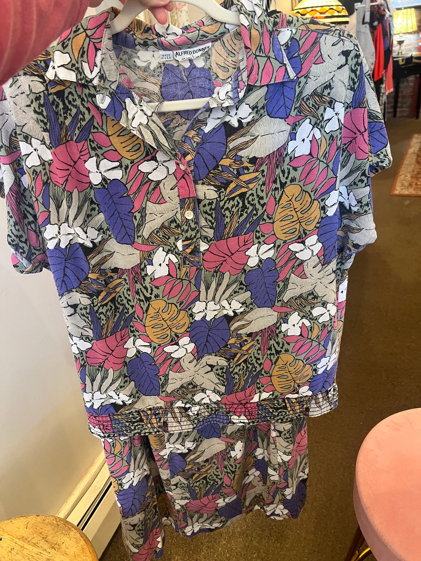 1980s/90s Alfred Dunner Top & Skirt Set