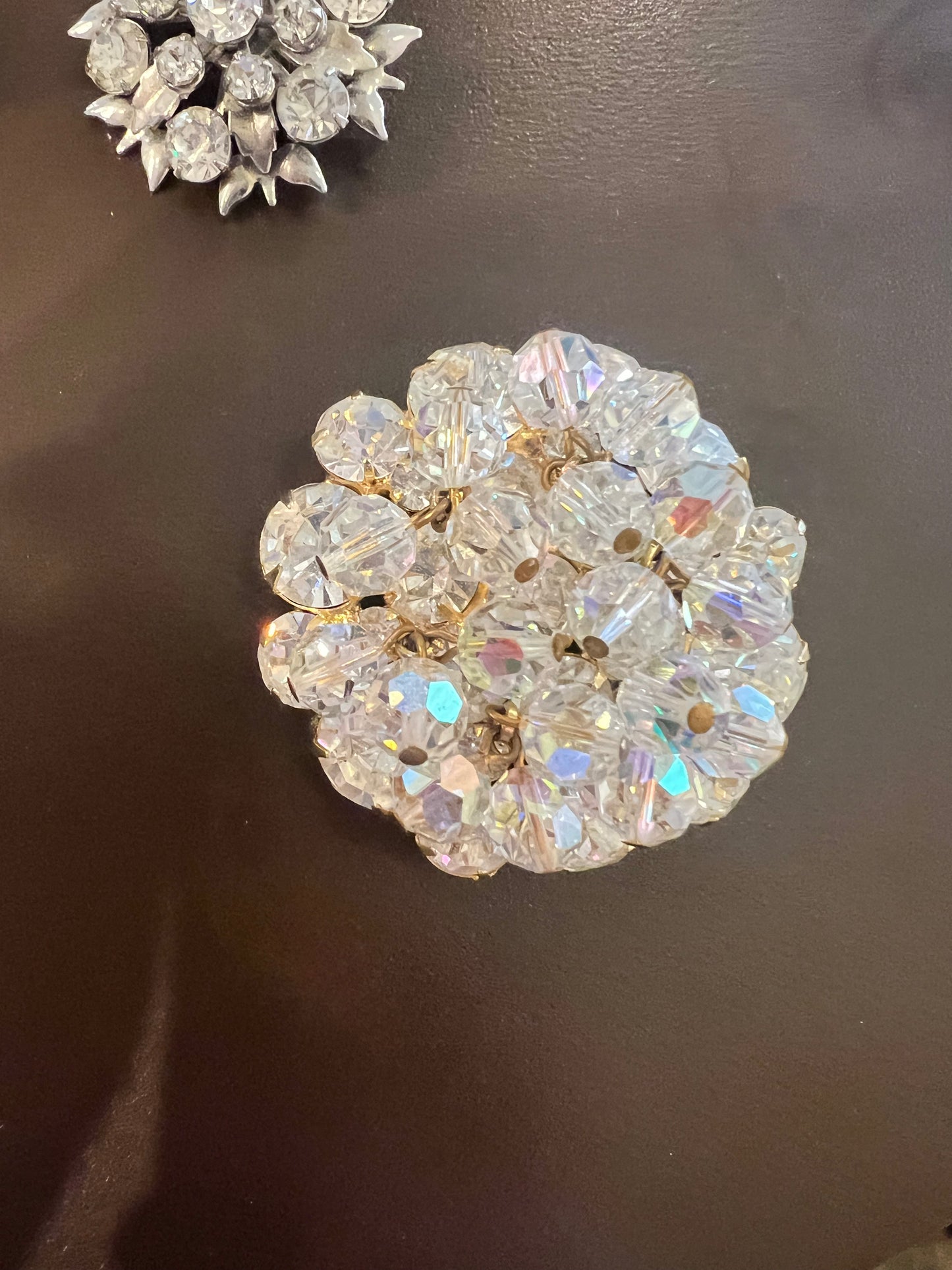 Vintage Crystal Rhinestone Brooch