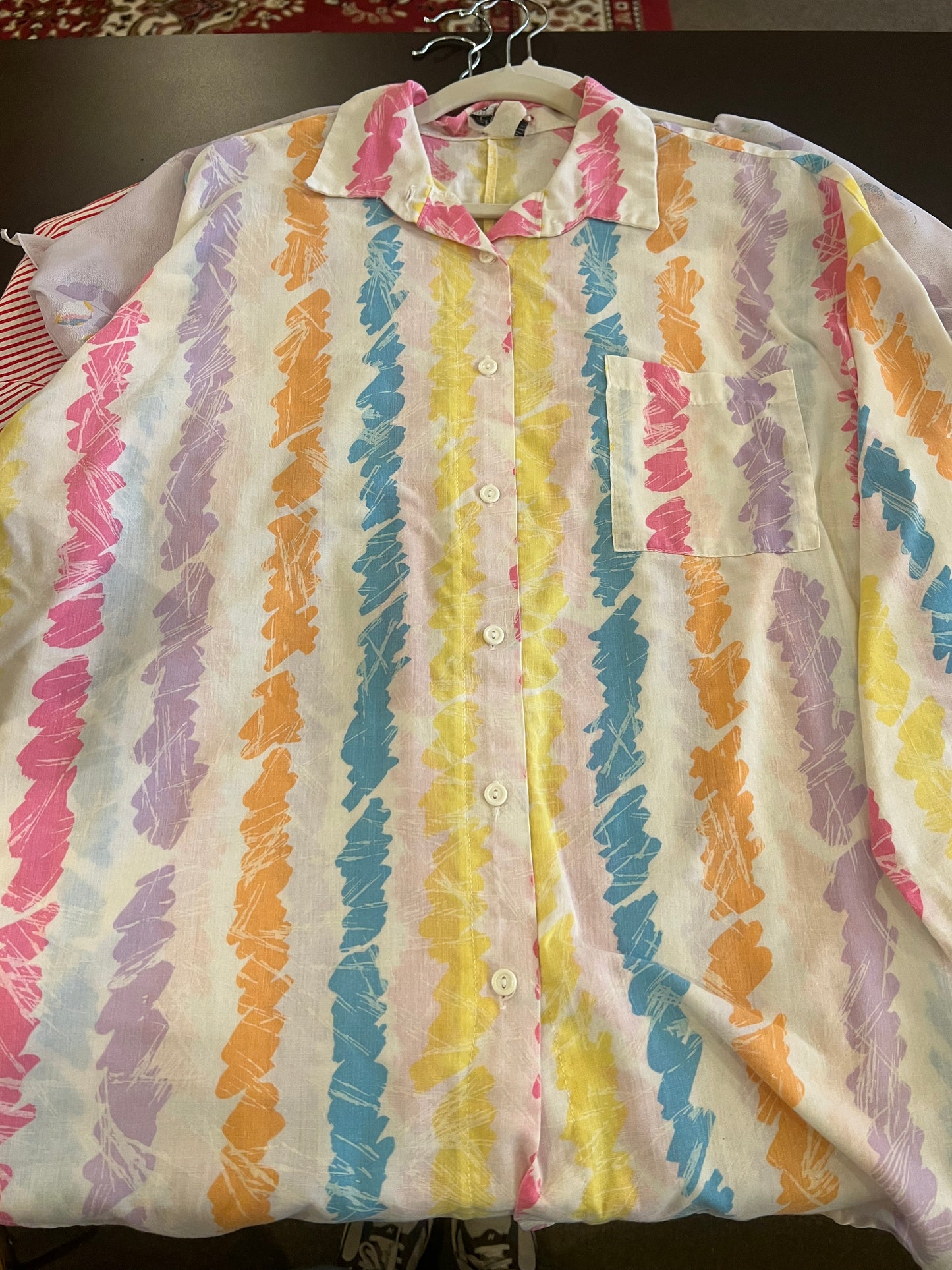70s/80s Style Trix Button Down Top
