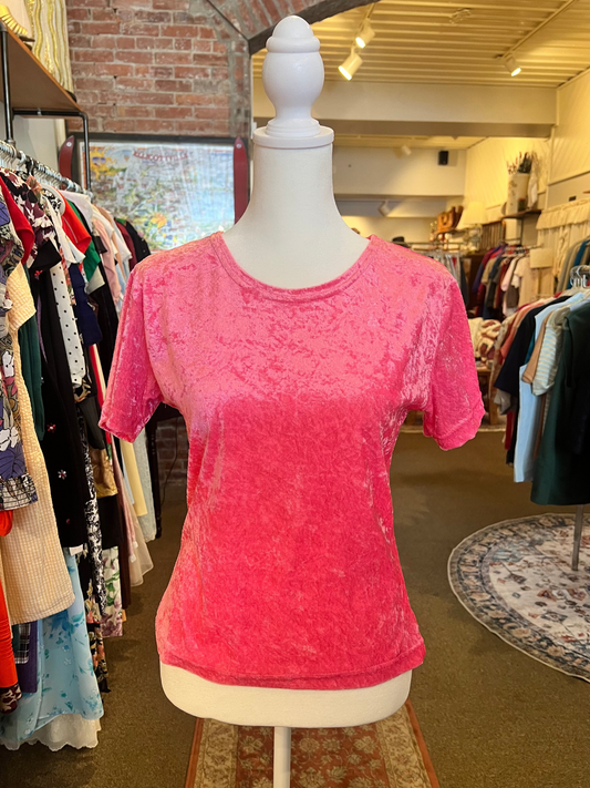 1990s Carreau Sport Velvet Top