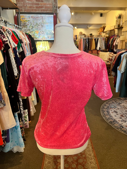 1990s Carreau Sport Velvet Top