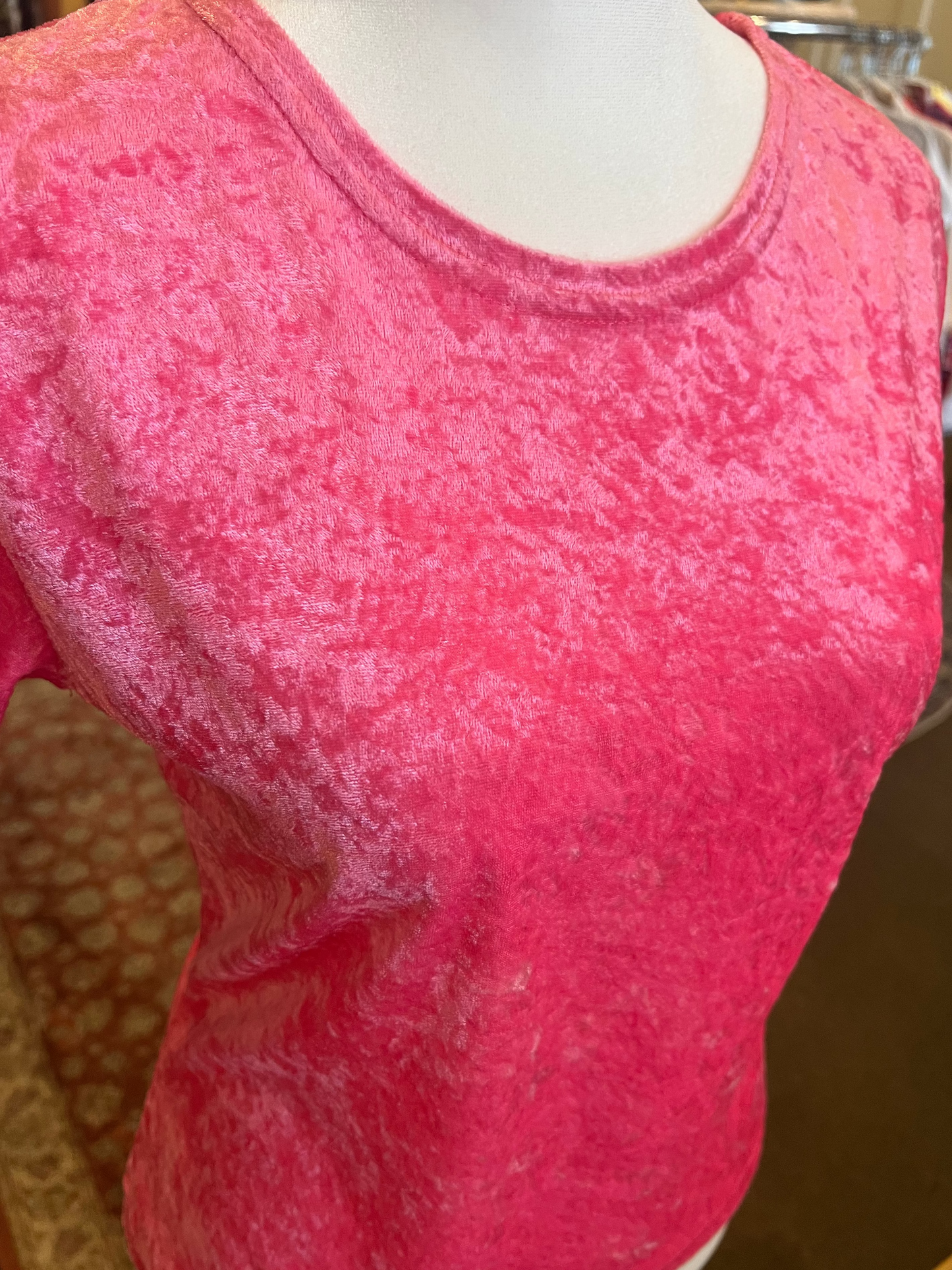1990s Carreau Sport Velvet Top