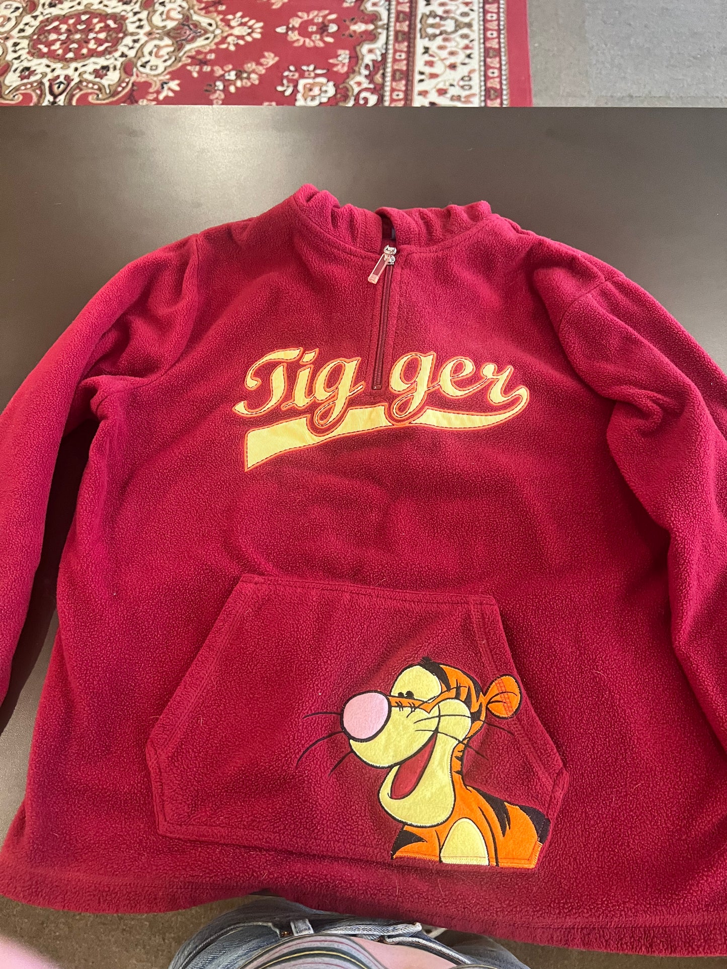 1990s/2000s Tigger Quarter Zip Sweatshirt