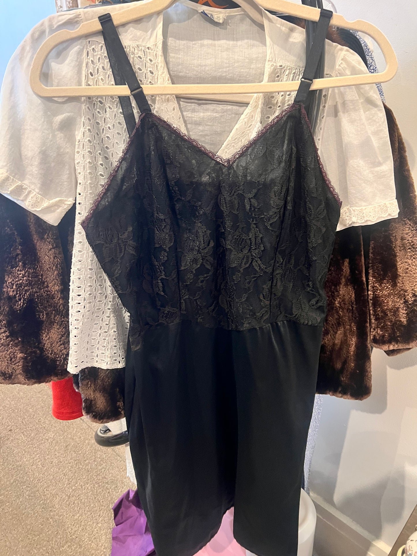 1960s Deena Fine Lingerie Slip Dress