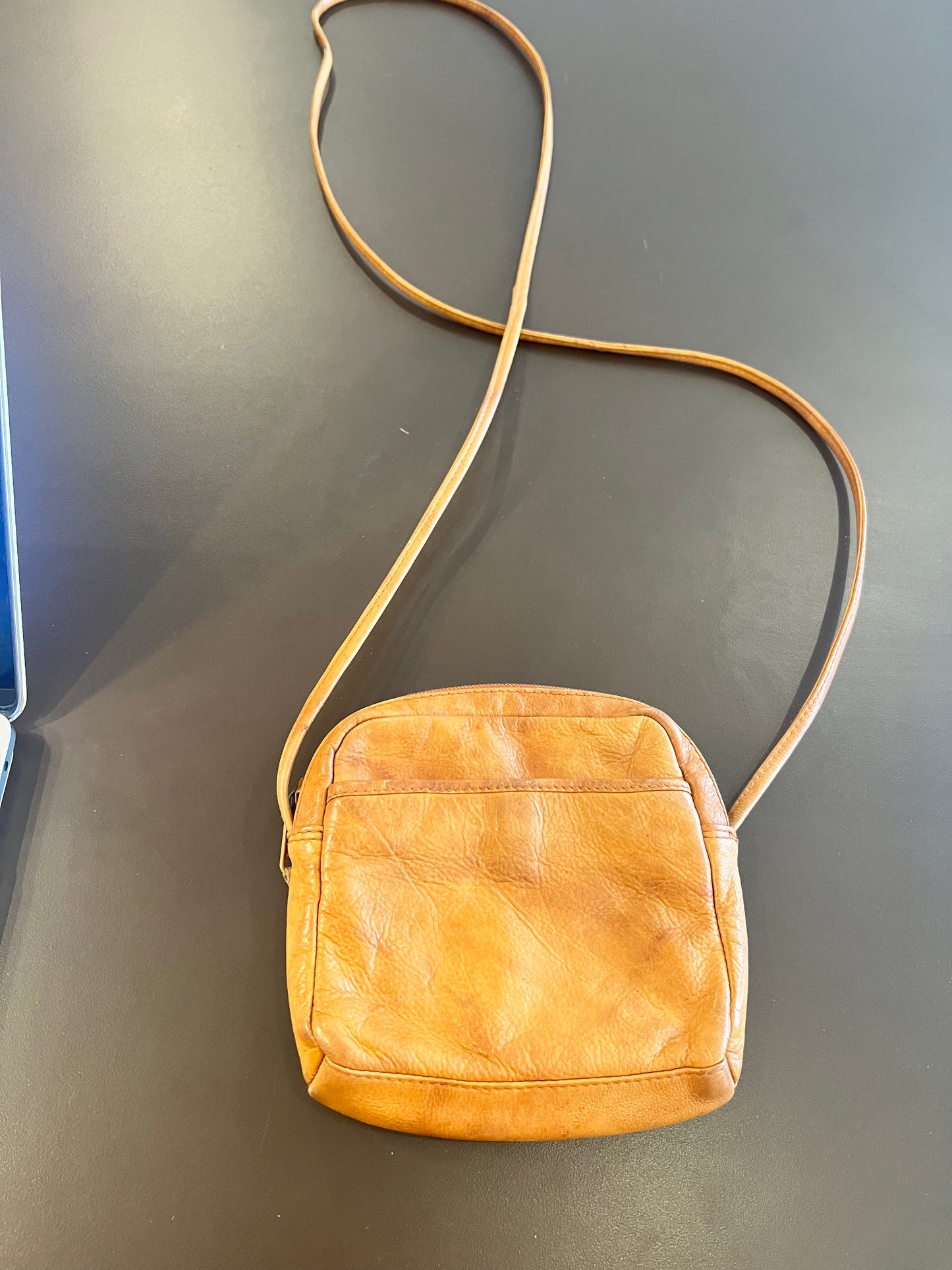 Vintage Mini Leather Crossbody Bag