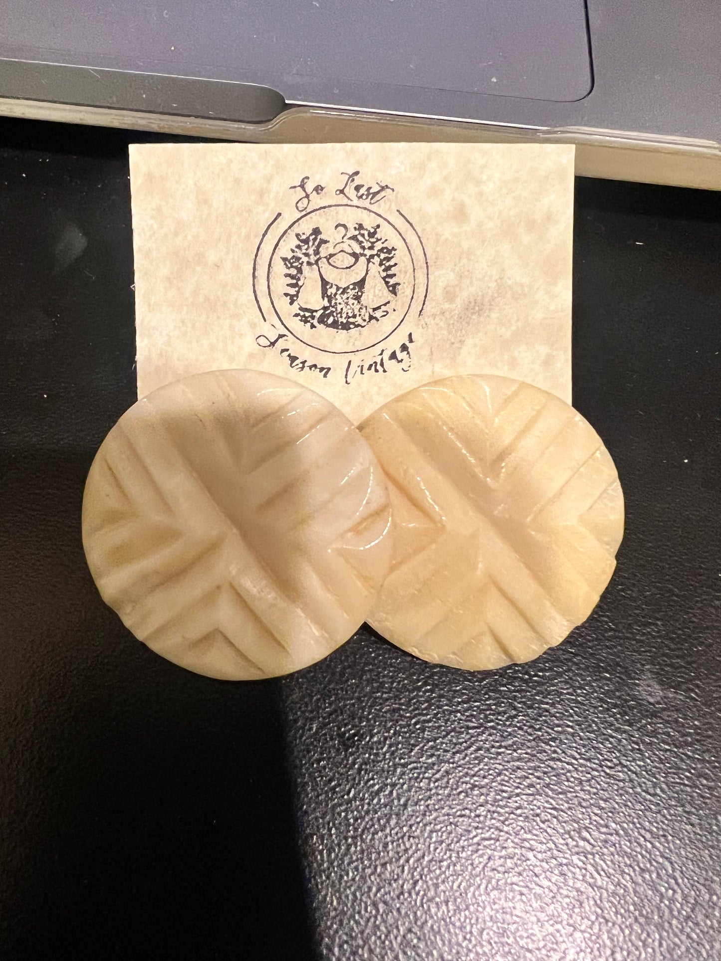 Vintage Carved Earrings