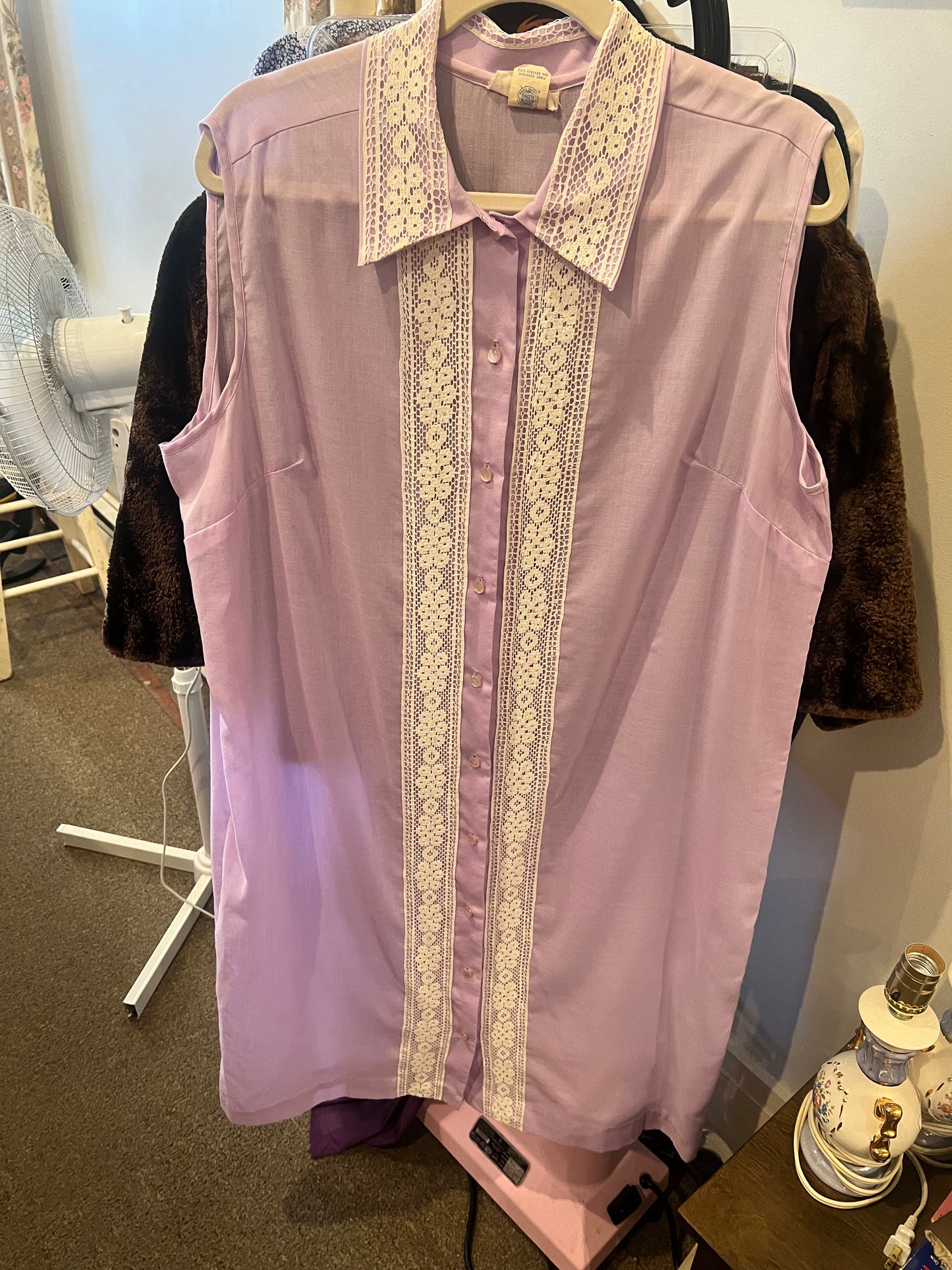 1960s/70s NPC Fashions Lace Detail Dress