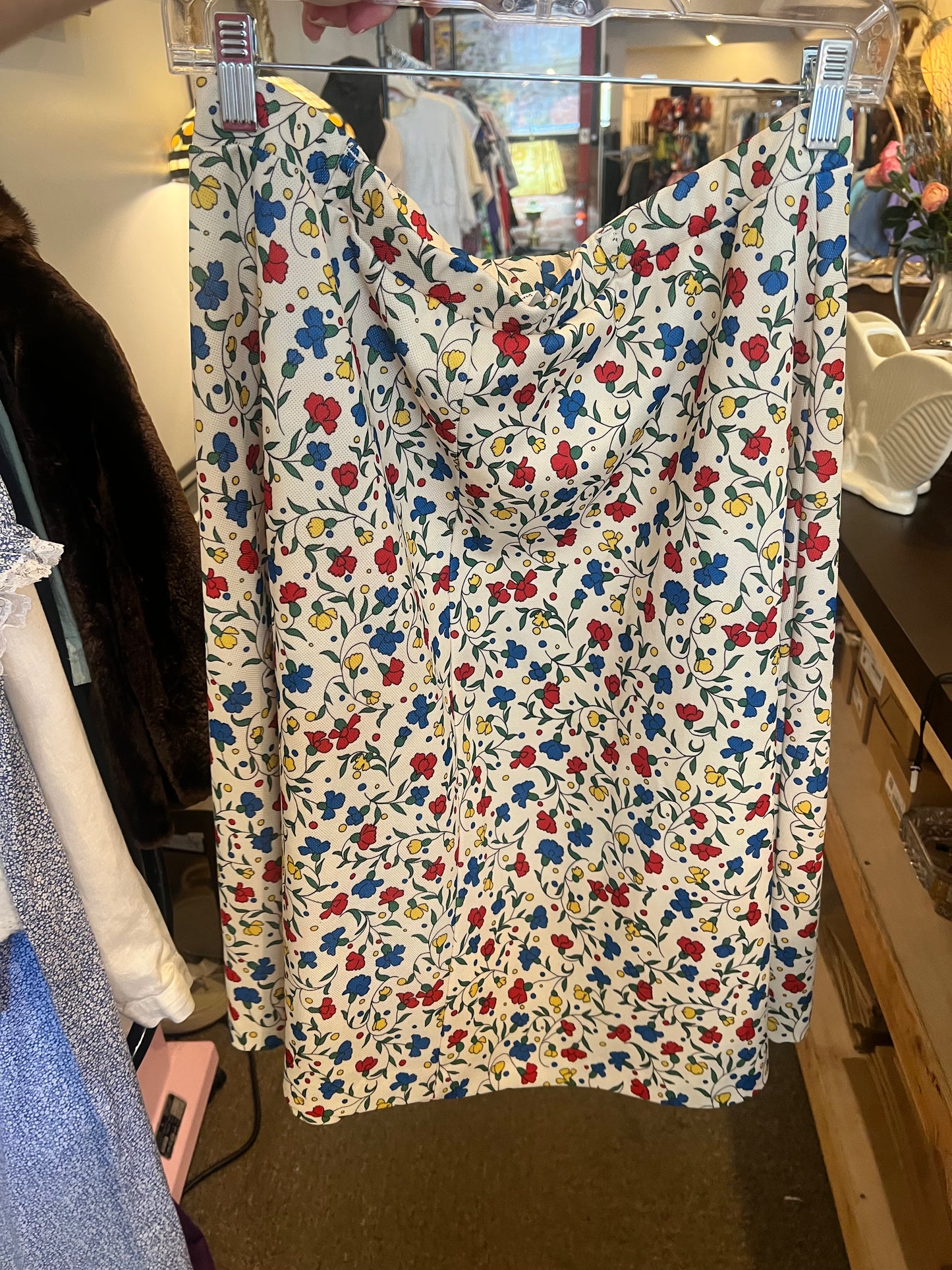 1970s NPC Fashions Floral Skirt