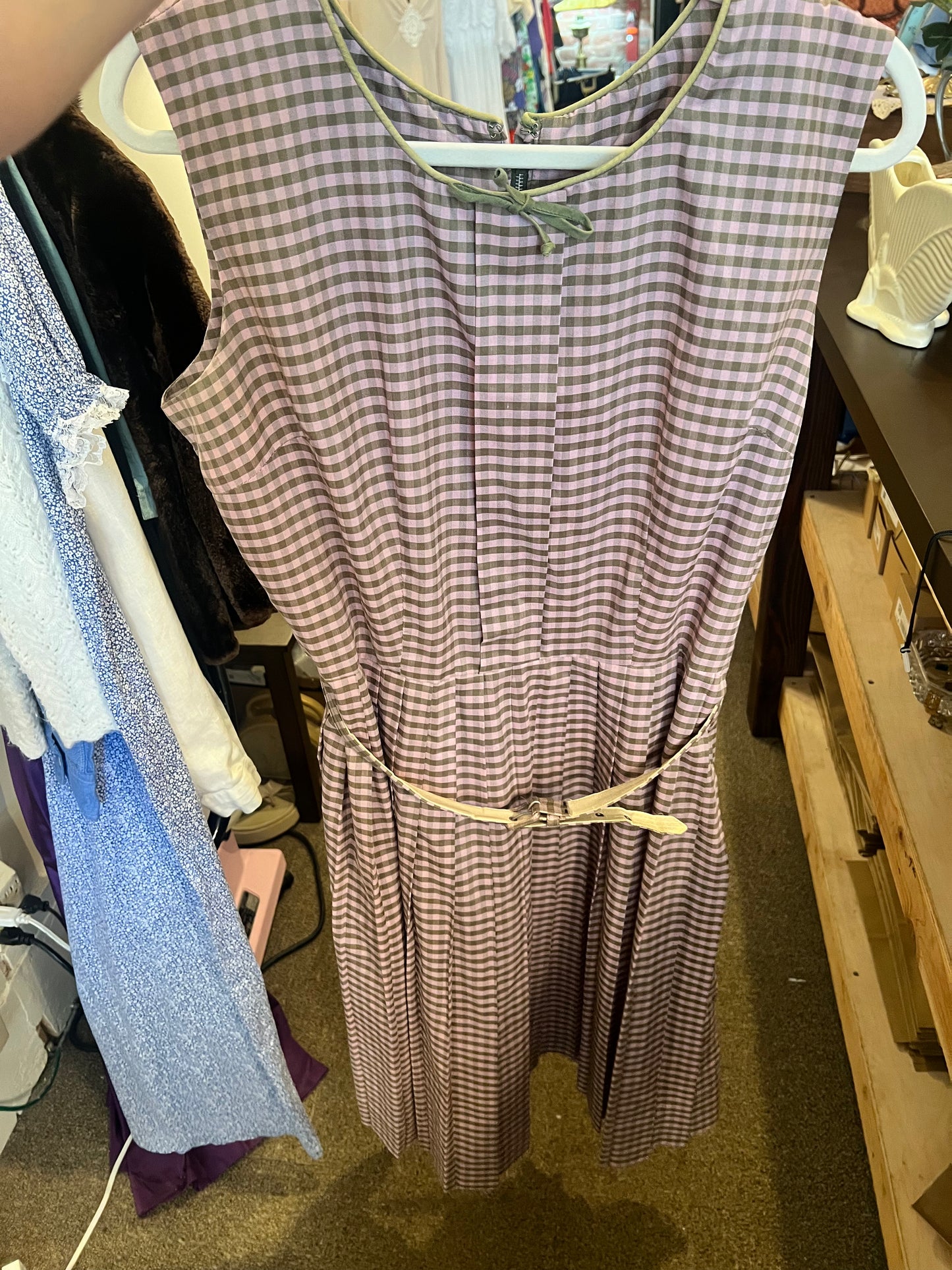 1960s Cay Artley Plaid Dress