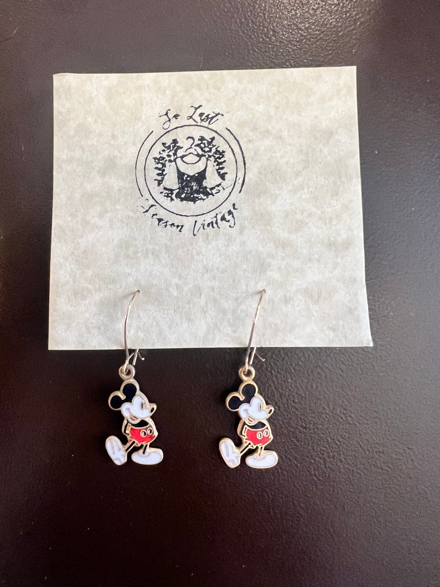 Vintage Mickey Mouse Dangle Earrings