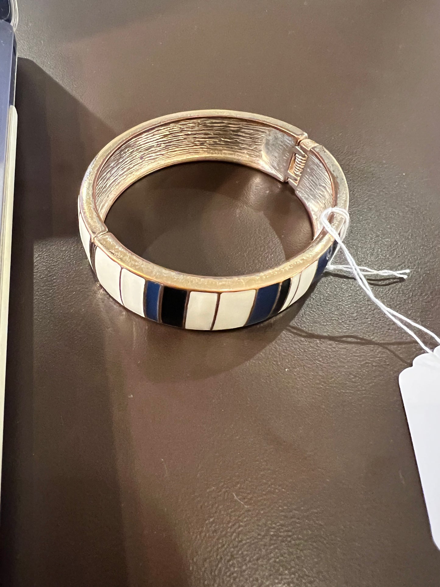 Vintage Stripe Enamel Bangle