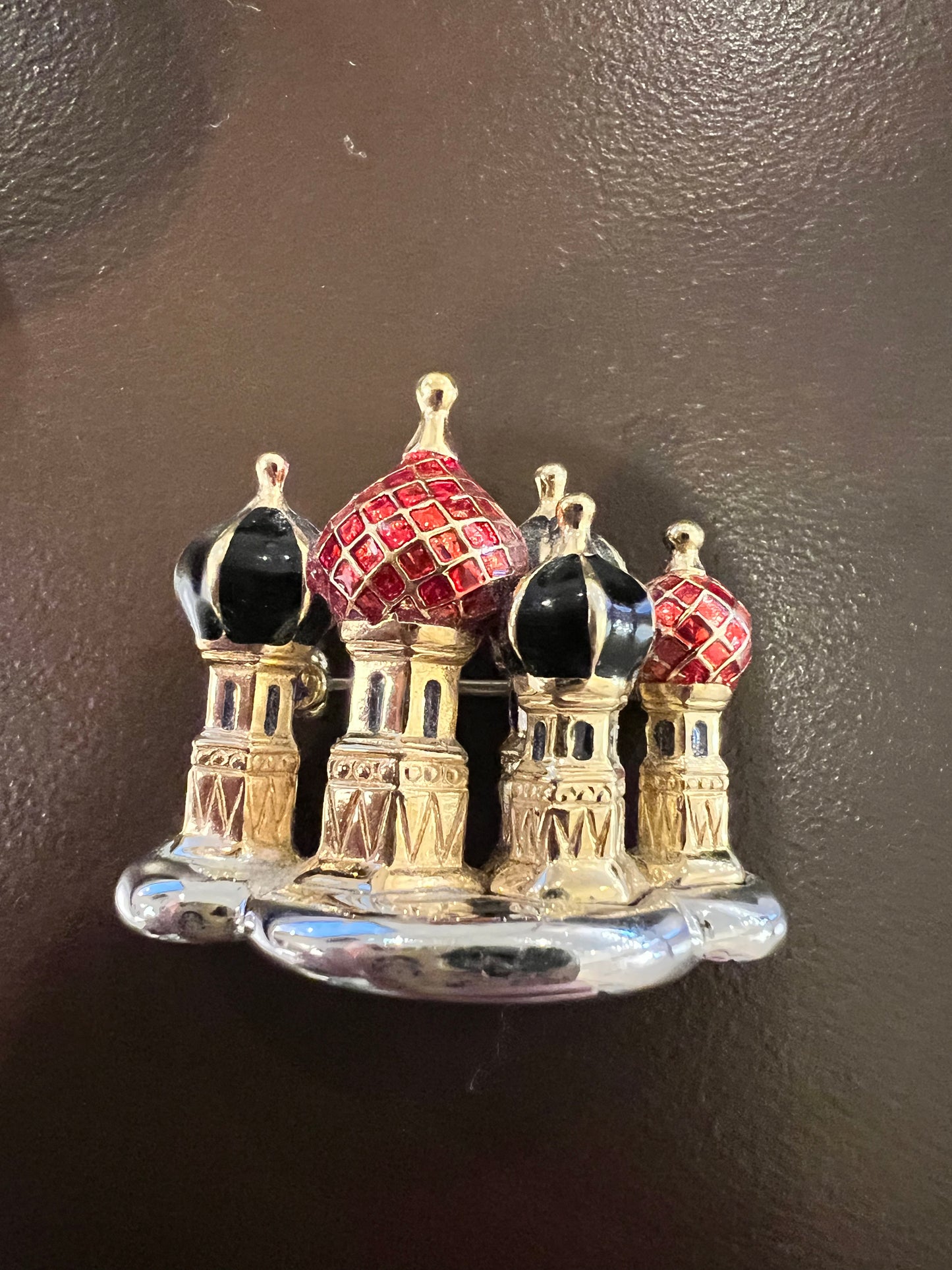 Vintage Russian Cathedral Brooch