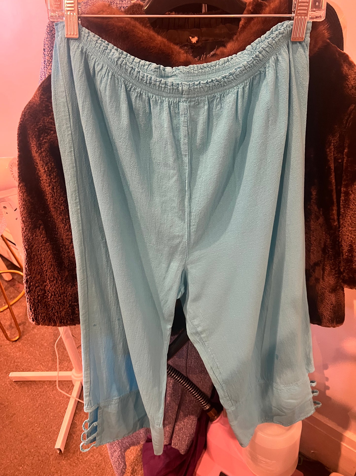 1990s Wide Leg Cropped Pants