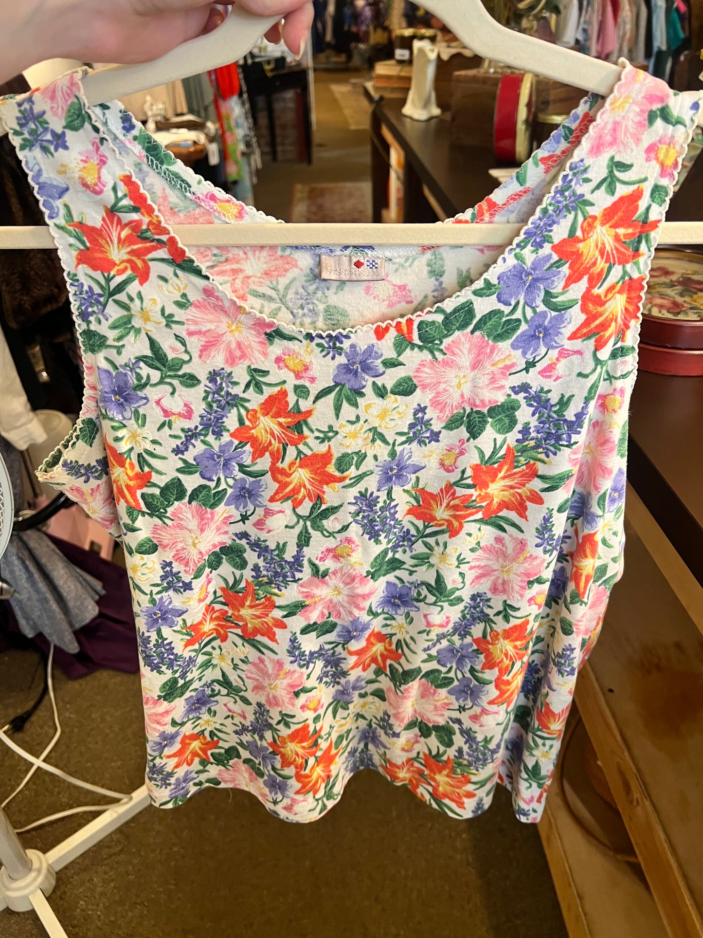 1990s French Navy Tank Top